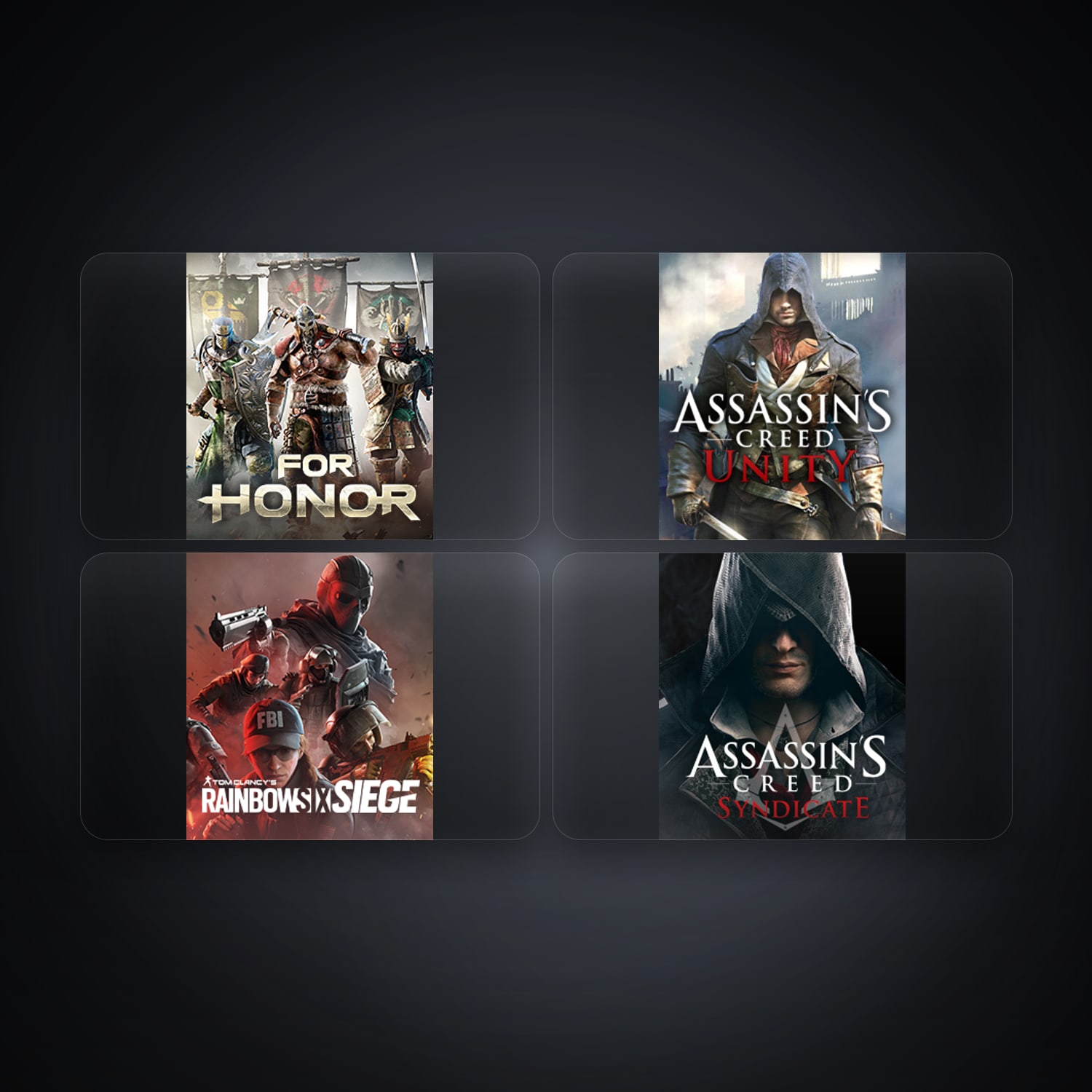 Ubisoft For Honor + Assassin's Creed Unity — SY — 5 games — HabibiAccounts