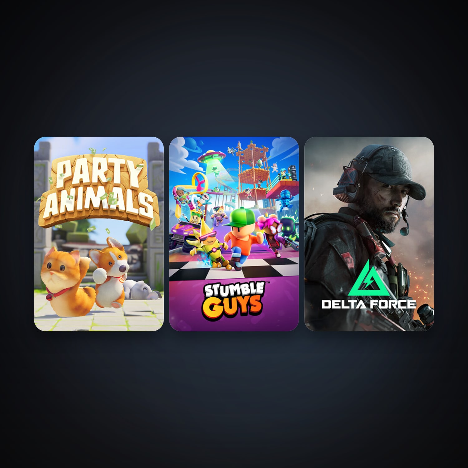 Party Animals + Stumble Guys, 5 games, clean — HabibiAccounts
