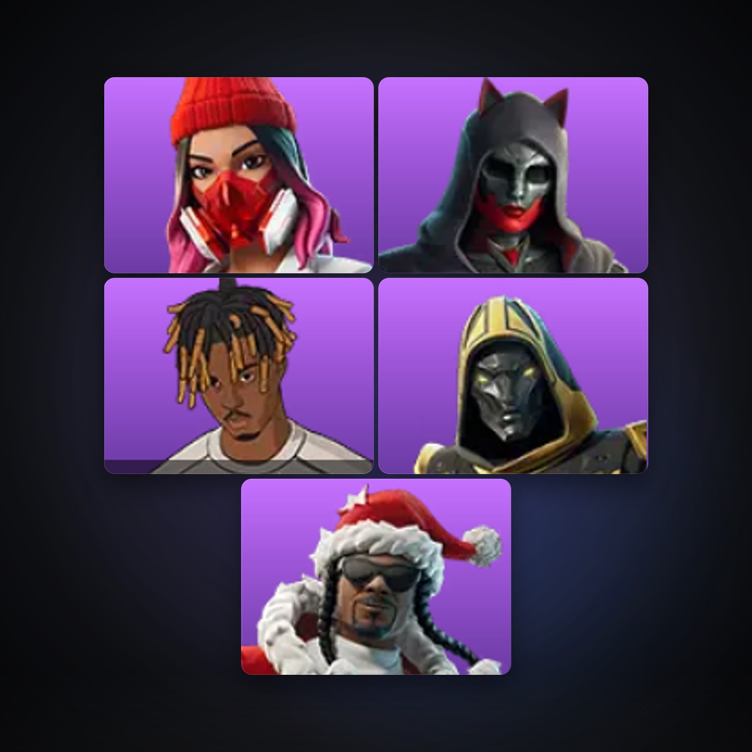 Yulejacket — Felina — 5 skins — 400 V-Bucks — lvl 543 — HabibiAccounts