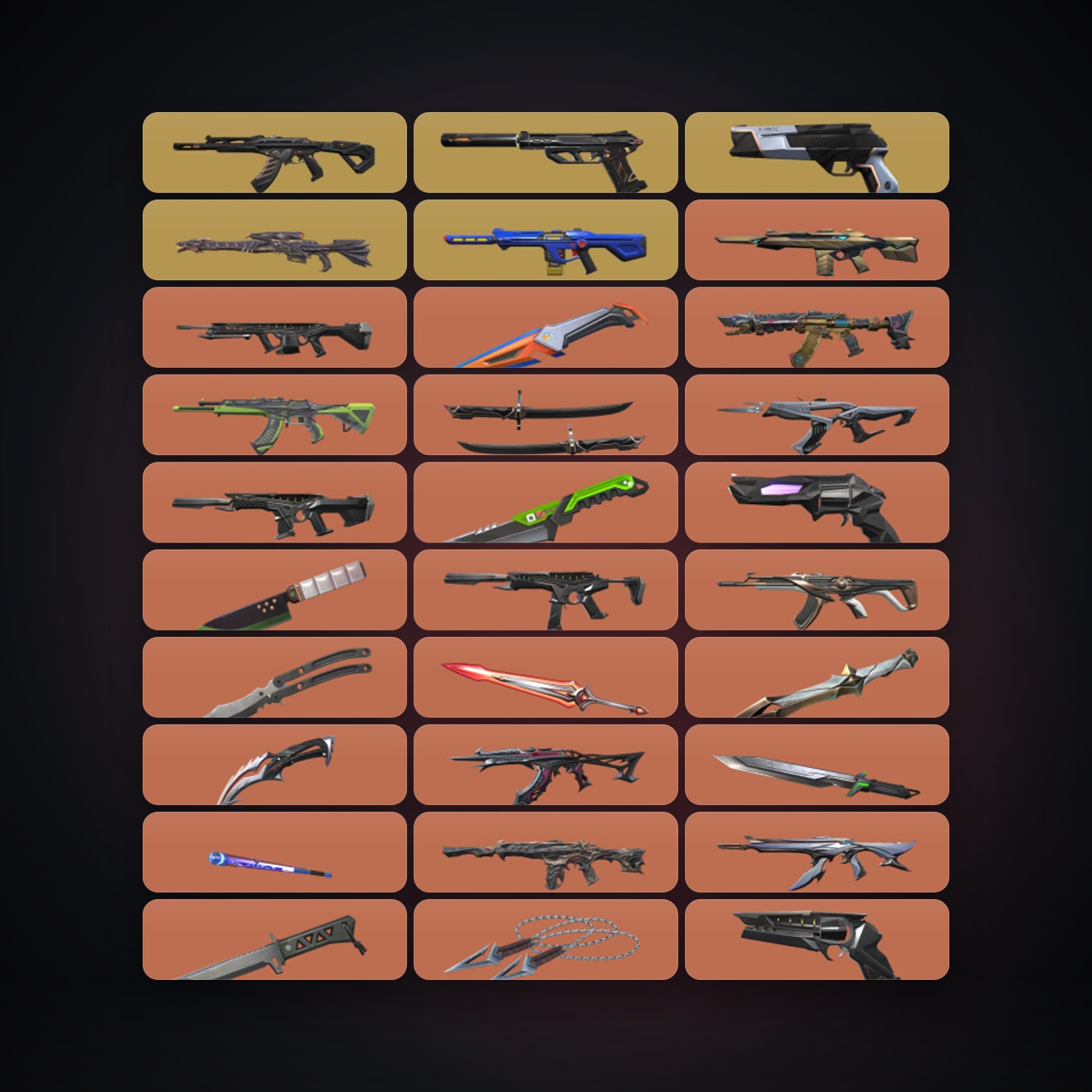 EU Ascendant 3 locker — 13 knives, 137 skins, lvl 269 — HabibiAccounts