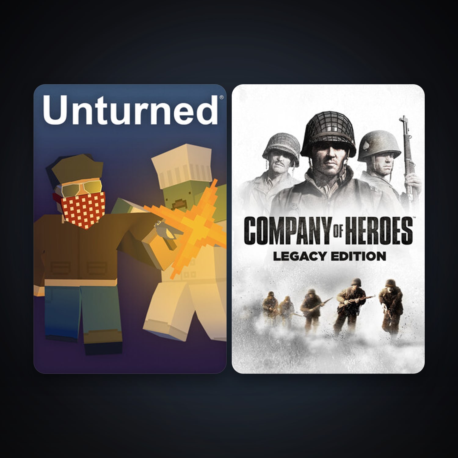 Company of Heroes + Unturned, 14 games, clean — HabibiAccounts