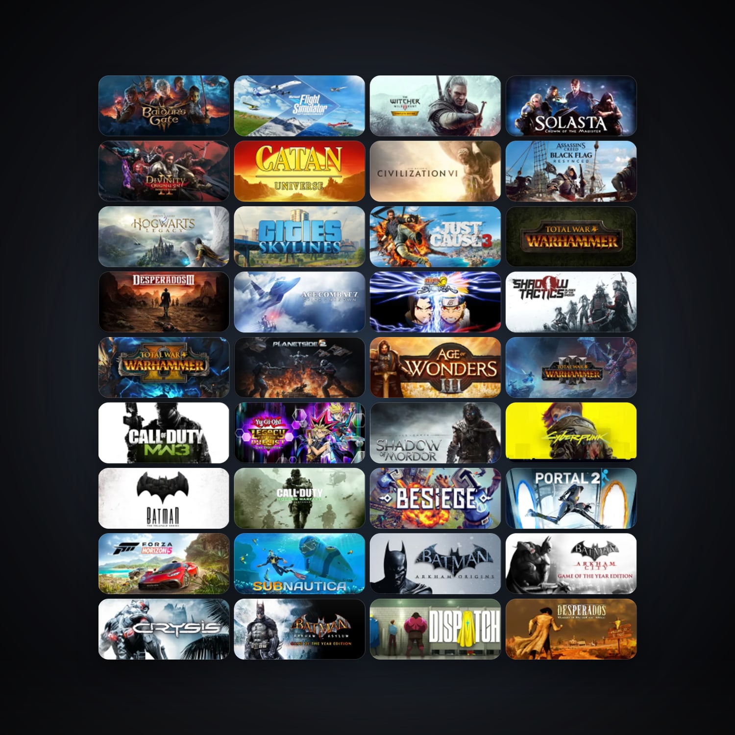 Portal 2 + Crysis, 117 games, clean — HabibiAccounts