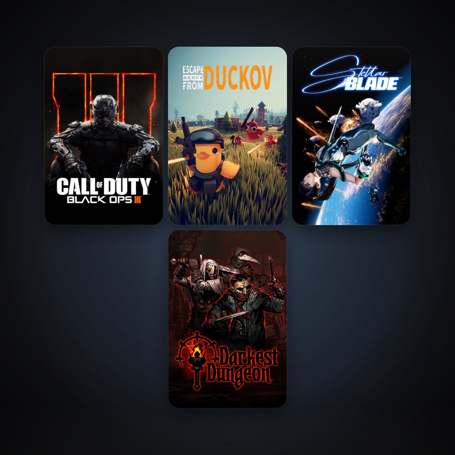 Darkest Dungeon + Call of Duty: Black Ops III, 140 games, clean — HabibiAccounts
