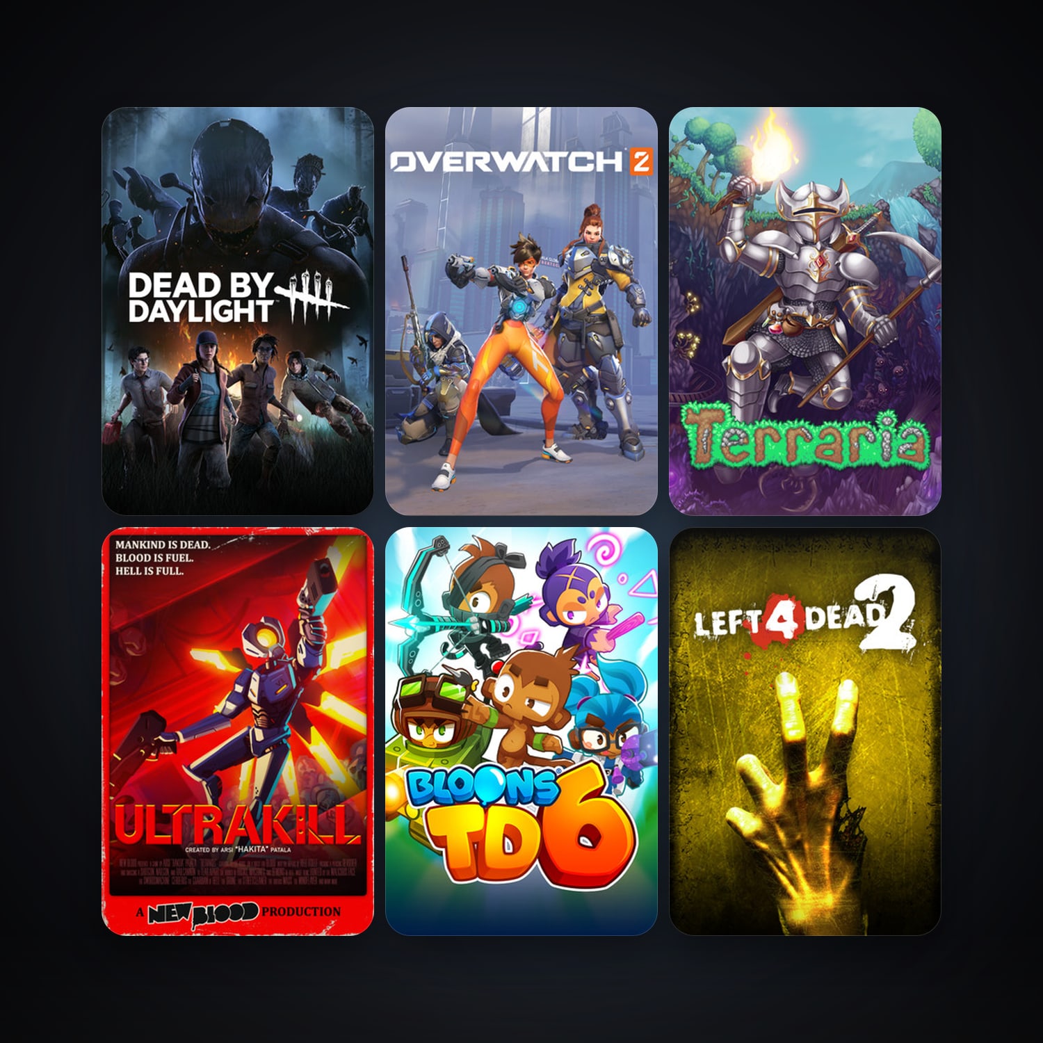 Left 4 Dead 2 + Terraria, 110 games, clean — HabibiAccounts