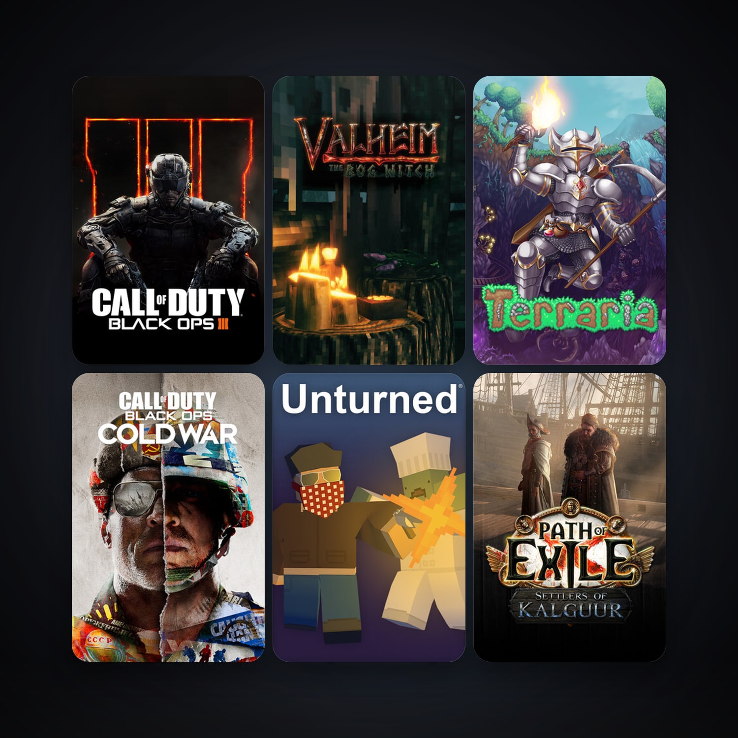 Terraria + Path of Exile, 29 games, clean — HabibiAccounts