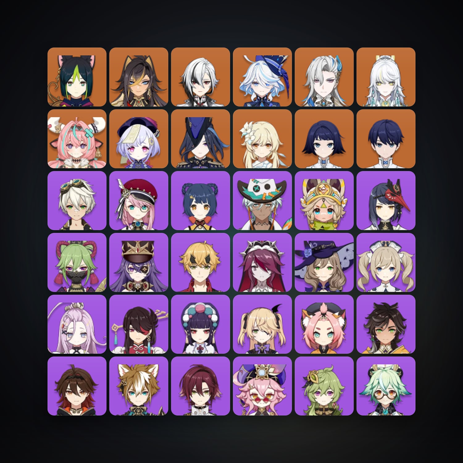 جينشن إمباكت | AR 56 | 52 شخصية | 9× 5★ — HabibiAccounts