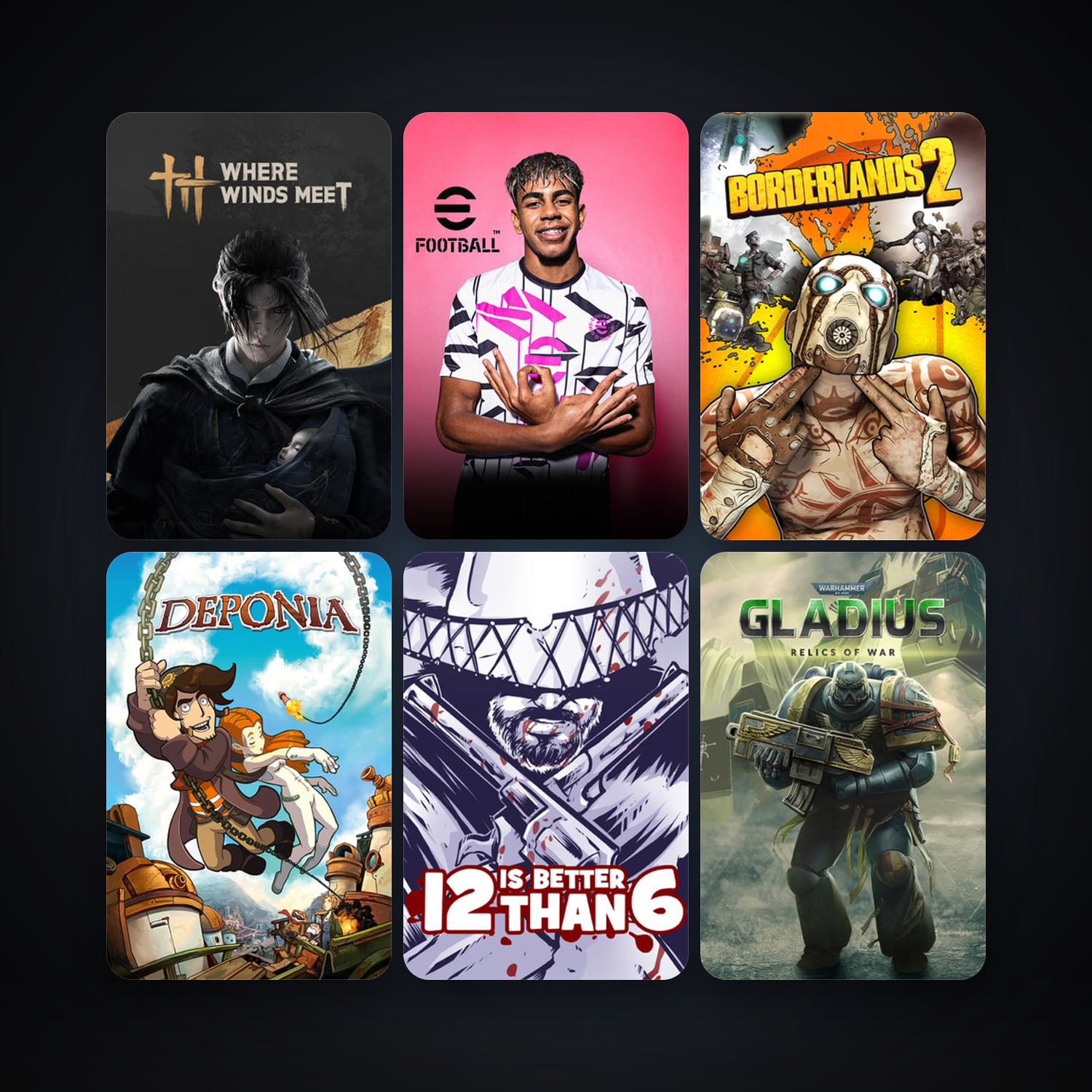 Borderlands 2 + Deponia, 42 games, clean — HabibiAccounts