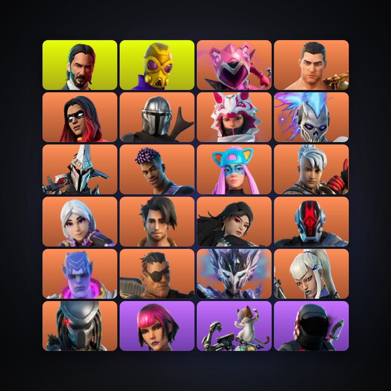 Fortnite locker — 110 skins — 800 V-Bucks — lvl 1397 — HabibiAccounts