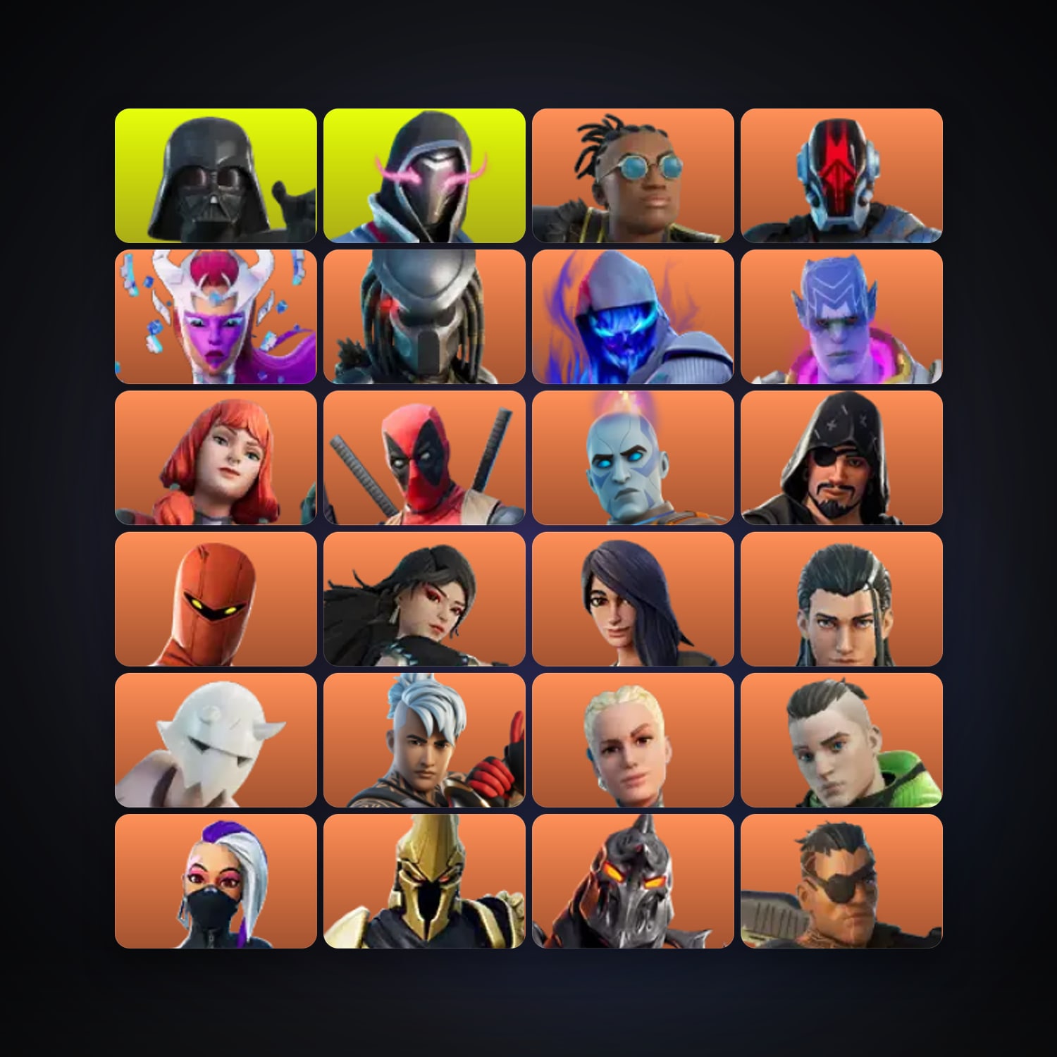 Fortnite locker — 179 skins — 350 V-Bucks — lvl 2098 — HabibiAccounts