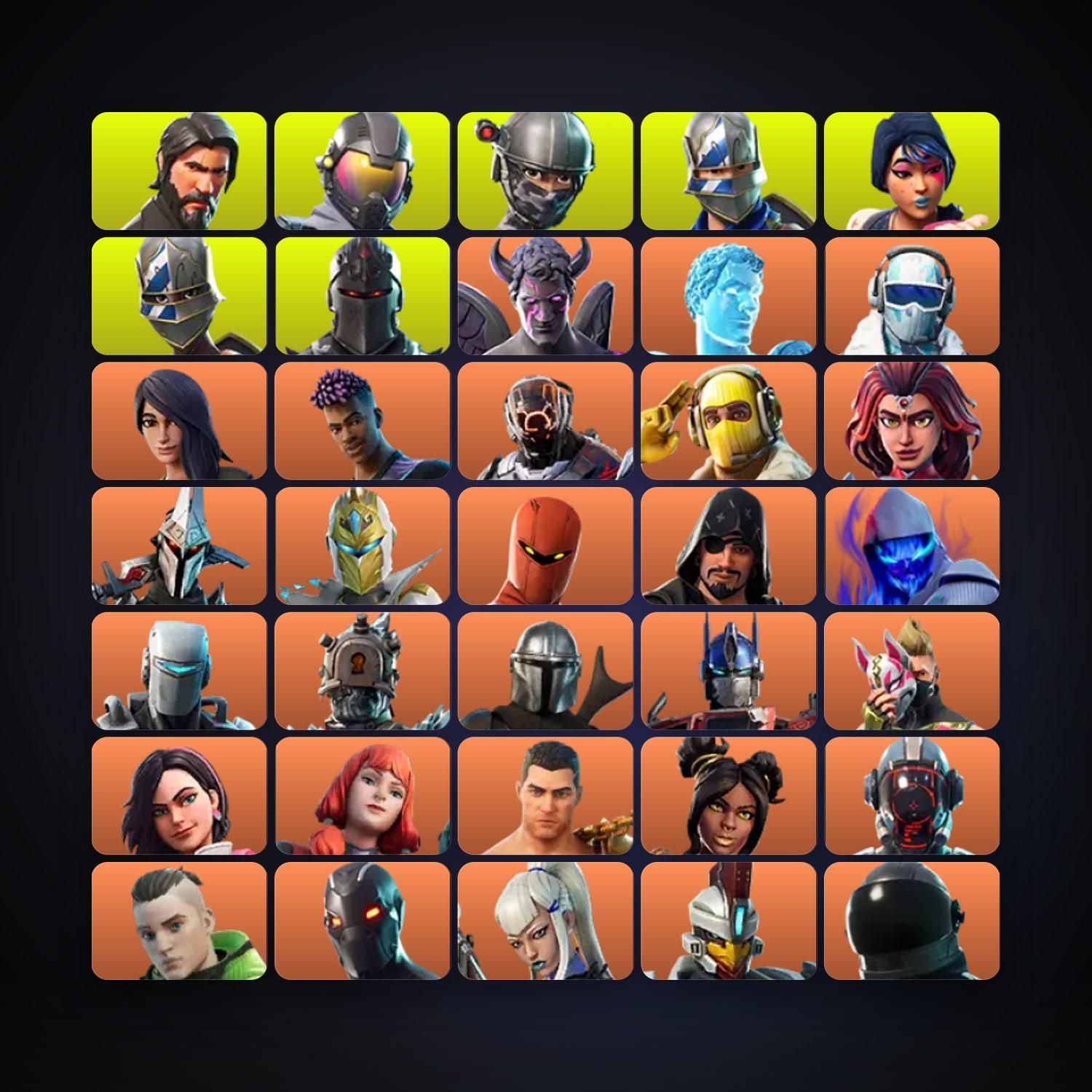 Fortnite locker — 332 skins — 650 V-Bucks — lvl 4063 — HabibiAccounts