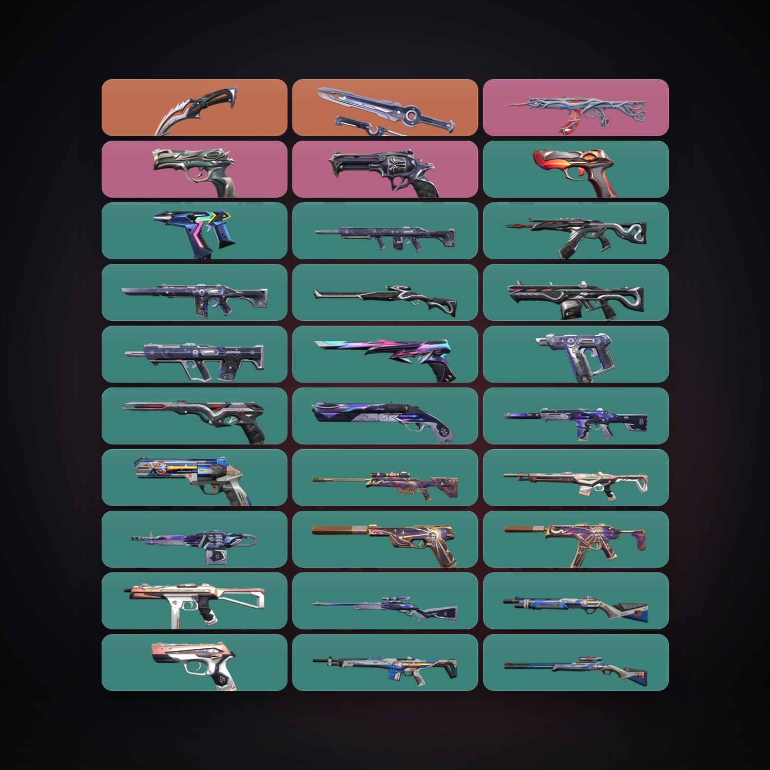 BR Silver 3 locker — 2 knives, 31 skins, lvl 102 — HabibiAccounts