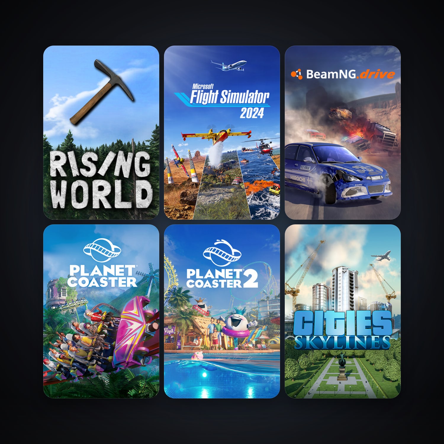 Cities: Skylines + BeamNG.drive, 81 games, Steam 11, clean — HabibiAccounts
