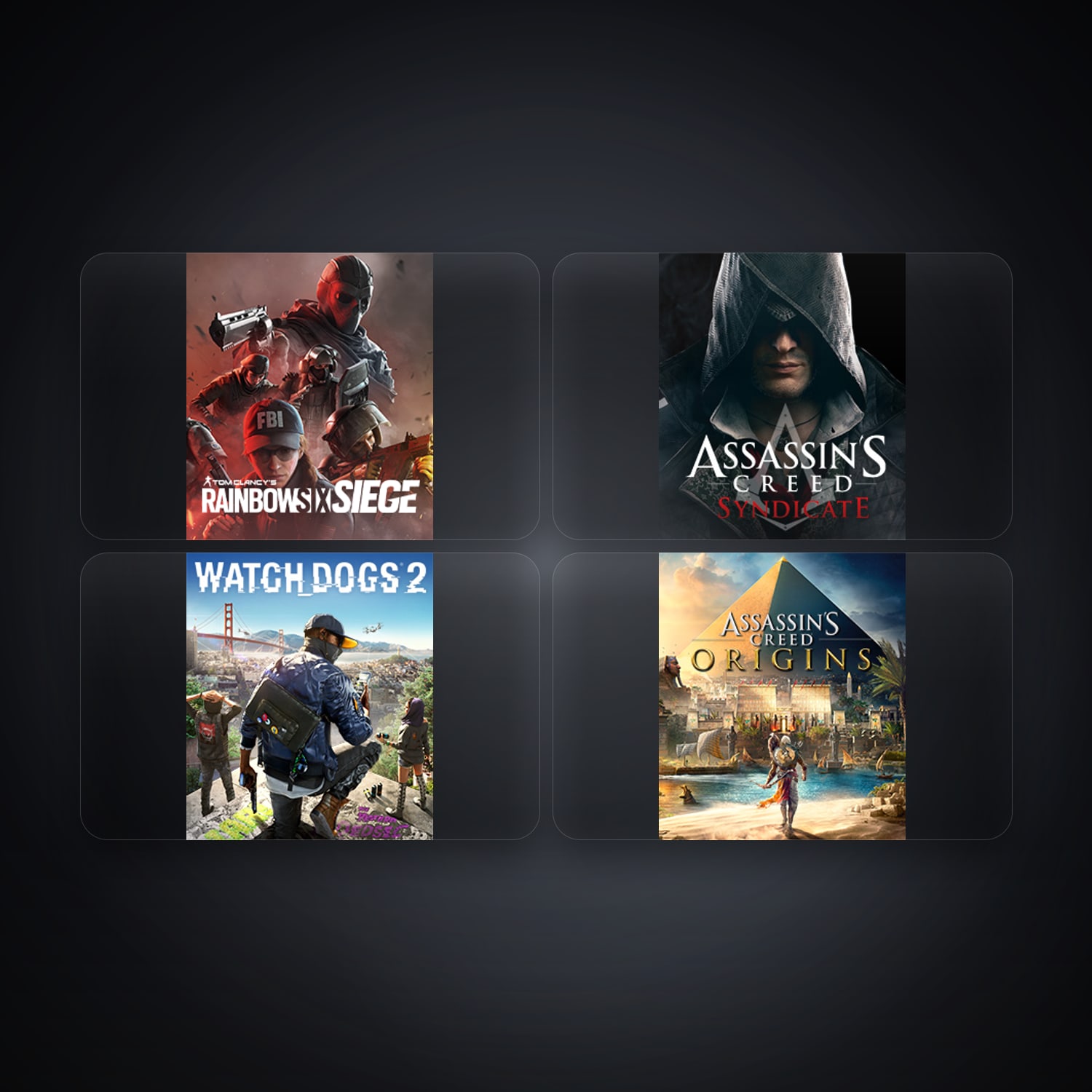 هالحساب يوبيسوفت فيه Tom Clancy's Rainbow Six Siege (Steam) وAssassin's Creed Syndicate، TR، 4 ألعاب — HabibiAccounts