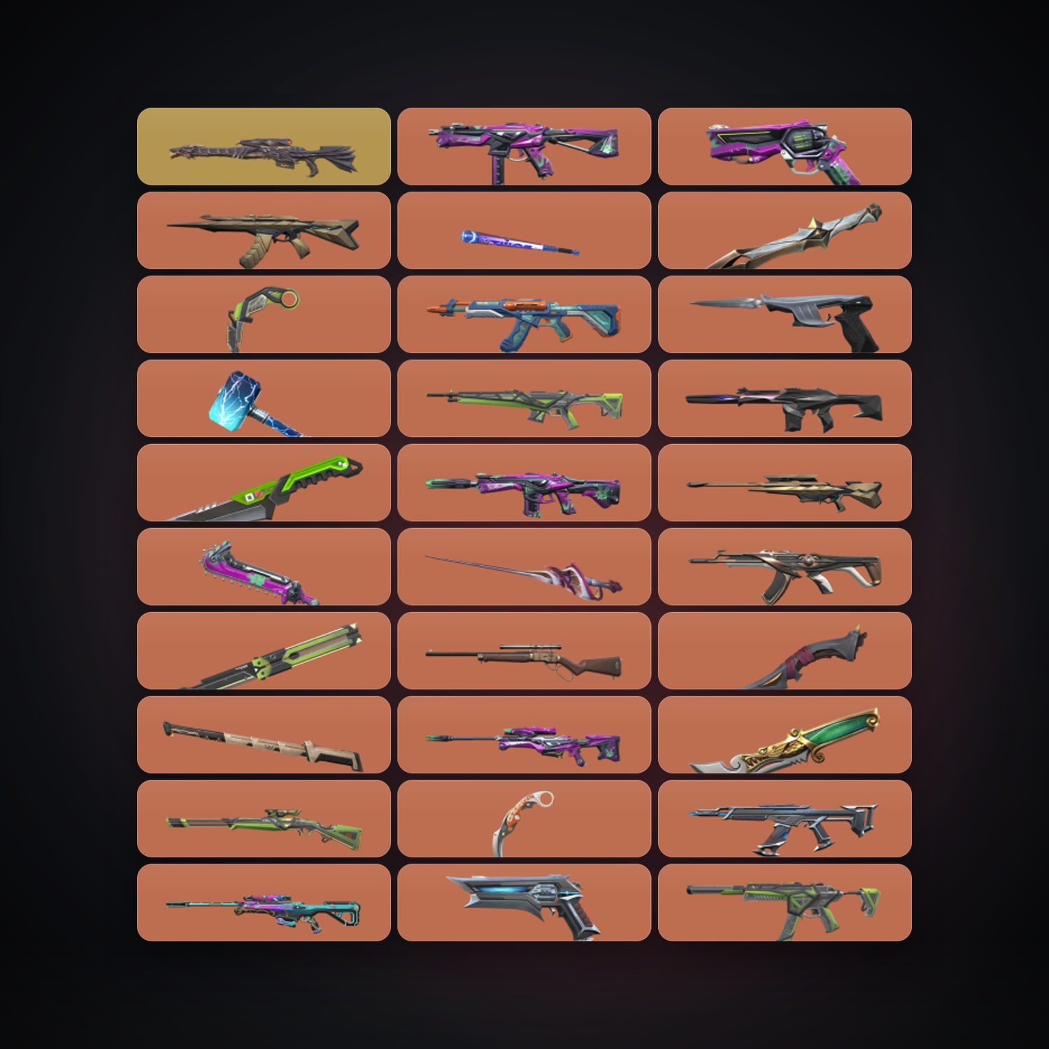 EU Plat 3 locker — 14 knives, 151 skins, lvl 251 — HabibiAccounts