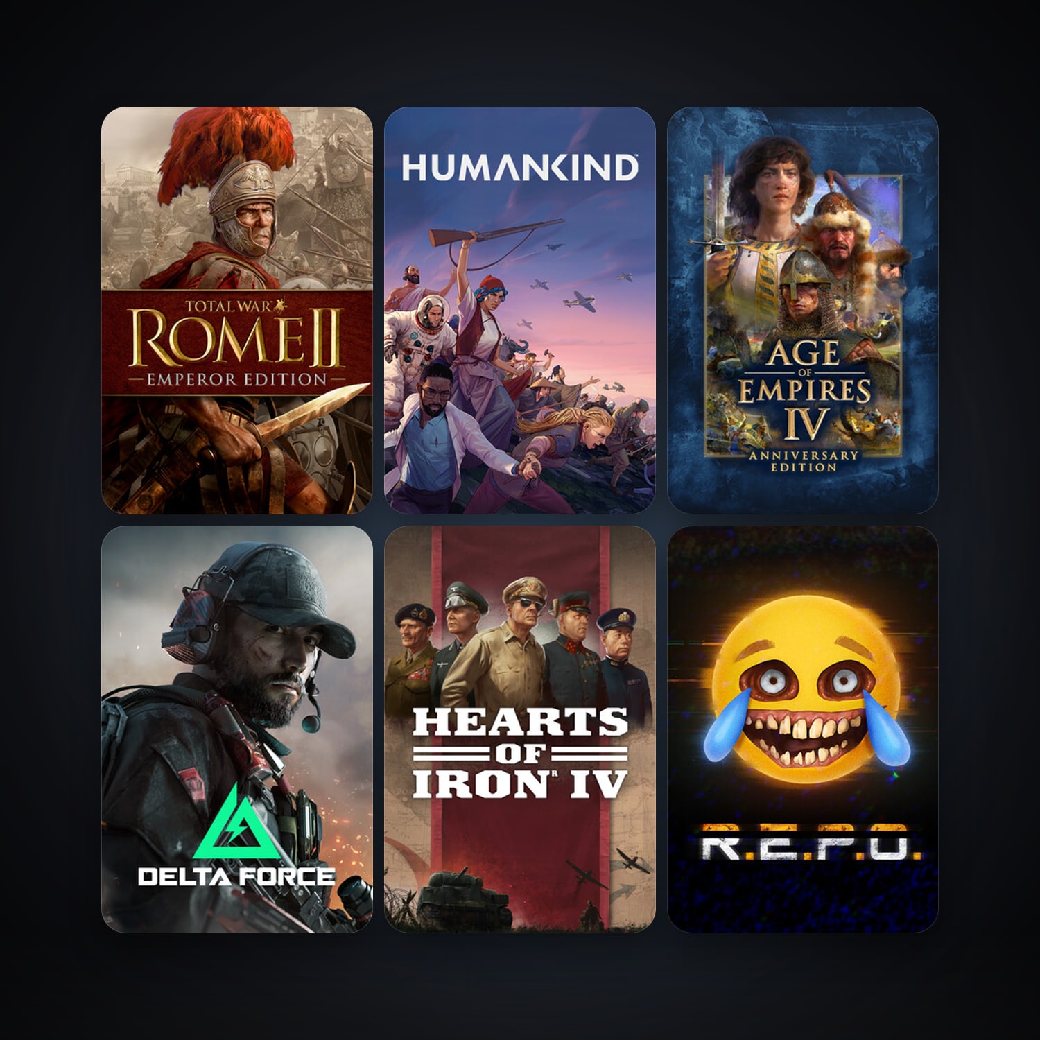 Star Wars: Battlefront 2 (Classic, 2005) + Hearts of Iron 2 Complete, 22 games, Steam 10, clean — HabibiAccounts