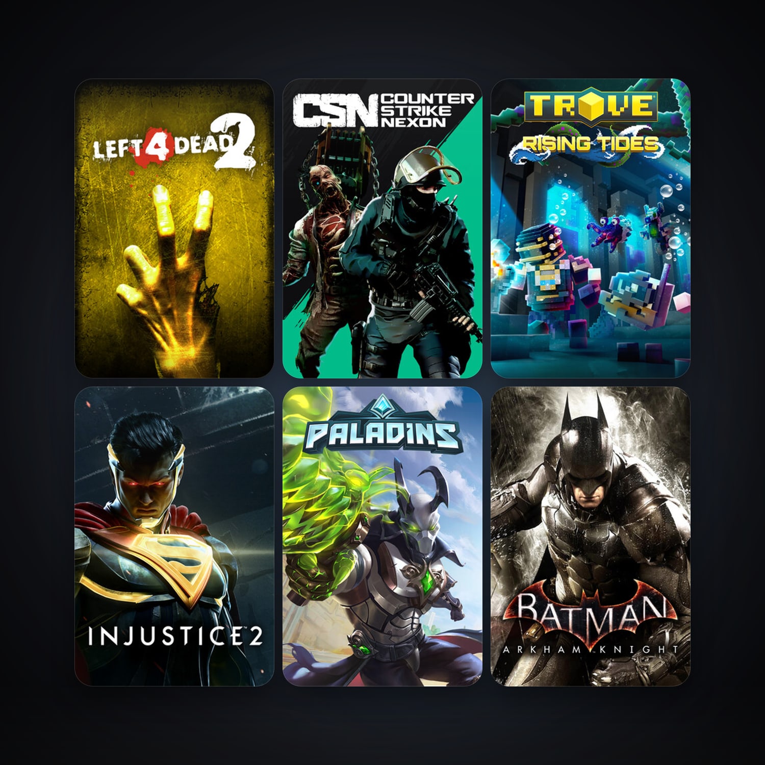 Left 4 Dead 2 + DC Universe Online, 108 games, clean — HabibiAccounts