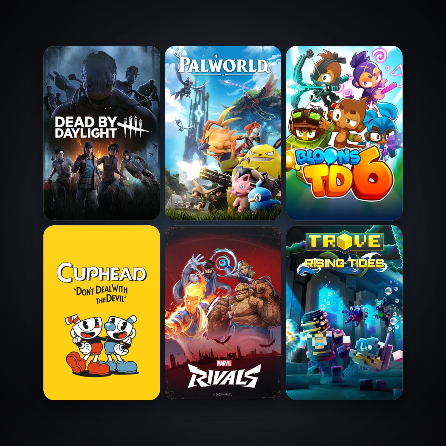 Cuphead + Trove, 22 games, clean — HabibiAccounts