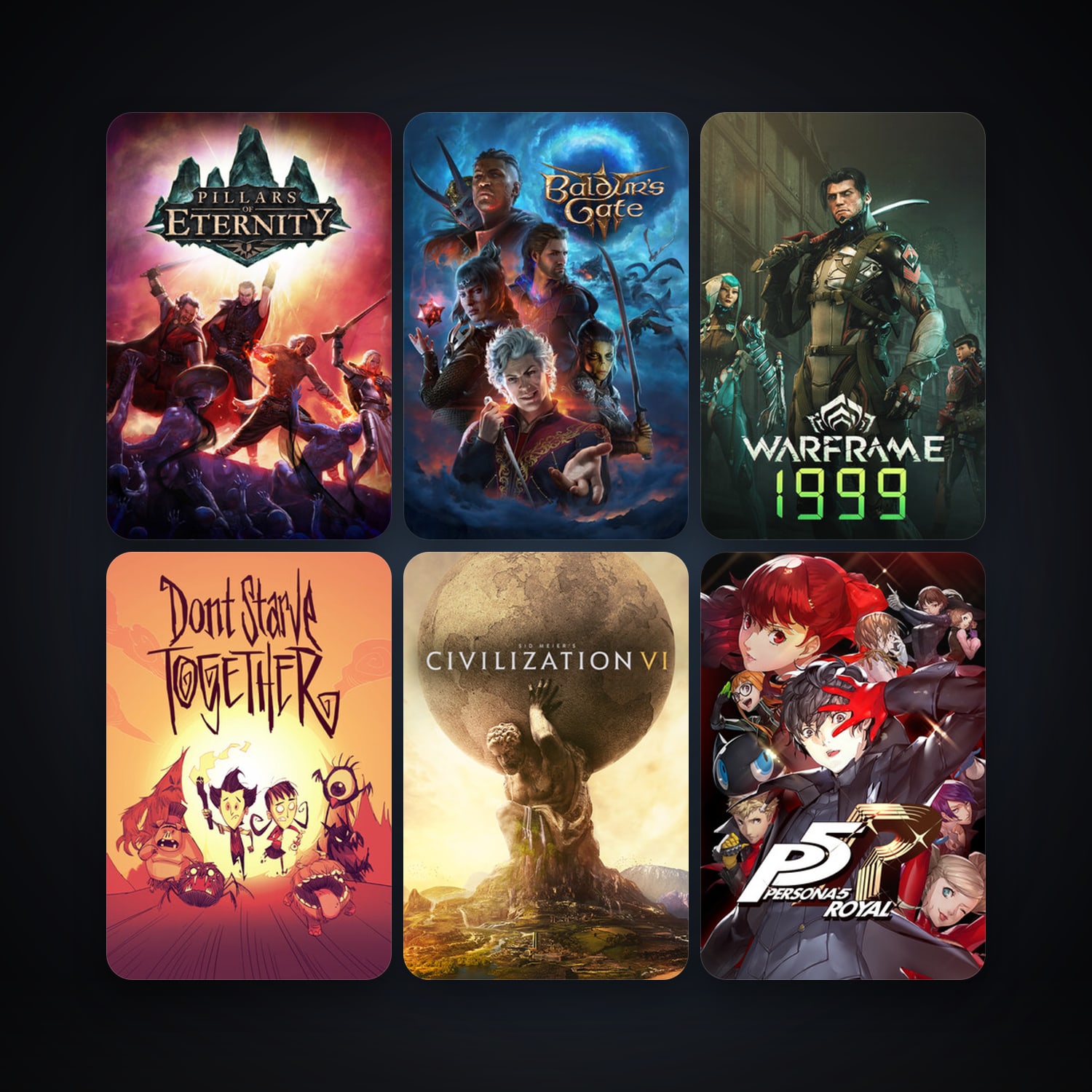 Warframe + Sid Meier's Civilization VI, 36 games, clean — HabibiAccounts