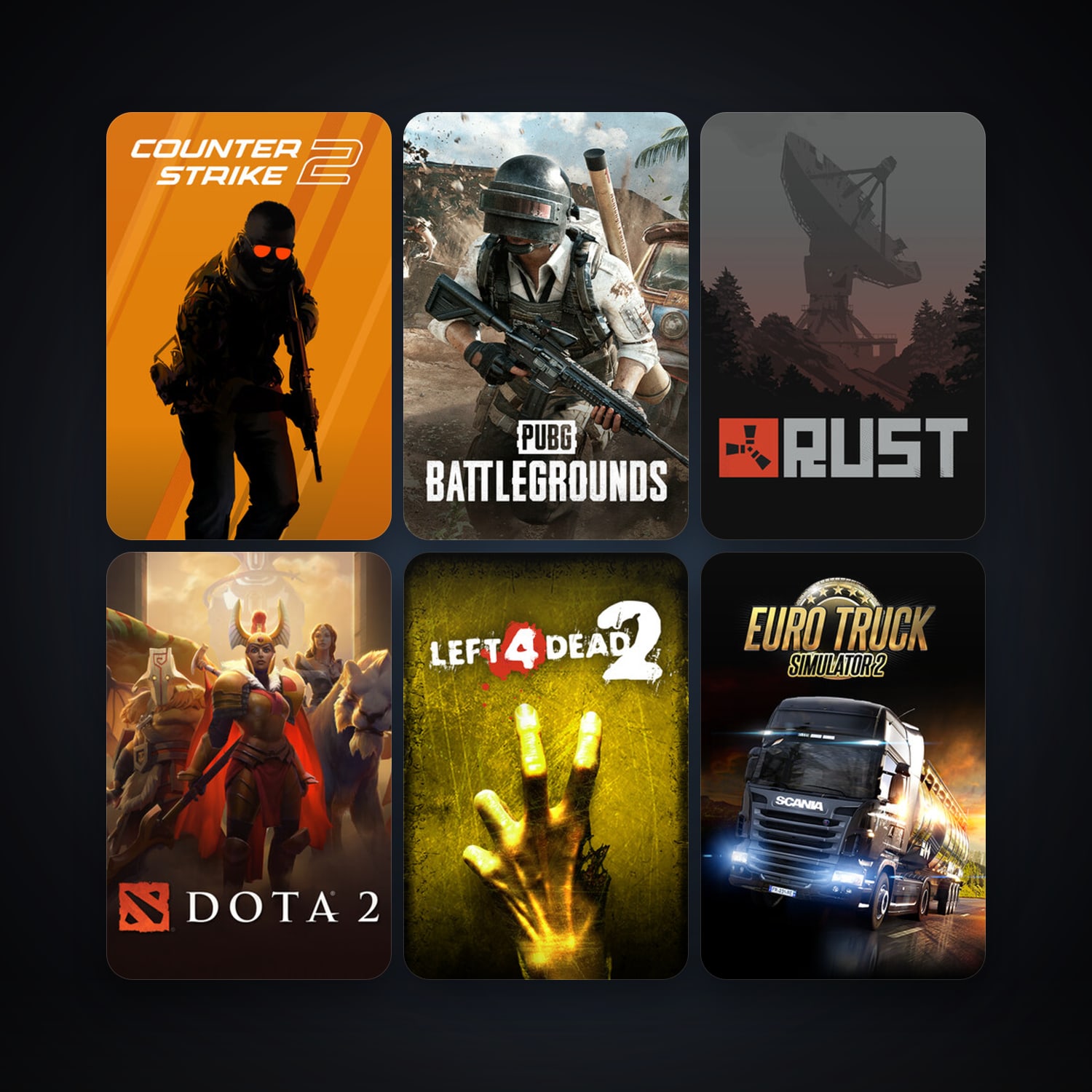 Counter-Strike: Source + Left 4 Dead 2, 62 games, clean — HabibiAccounts