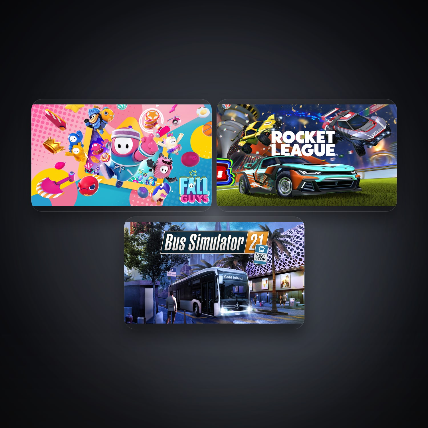 Epic Fall Guys + Rocket League — US — 3 games — HabibiAccounts