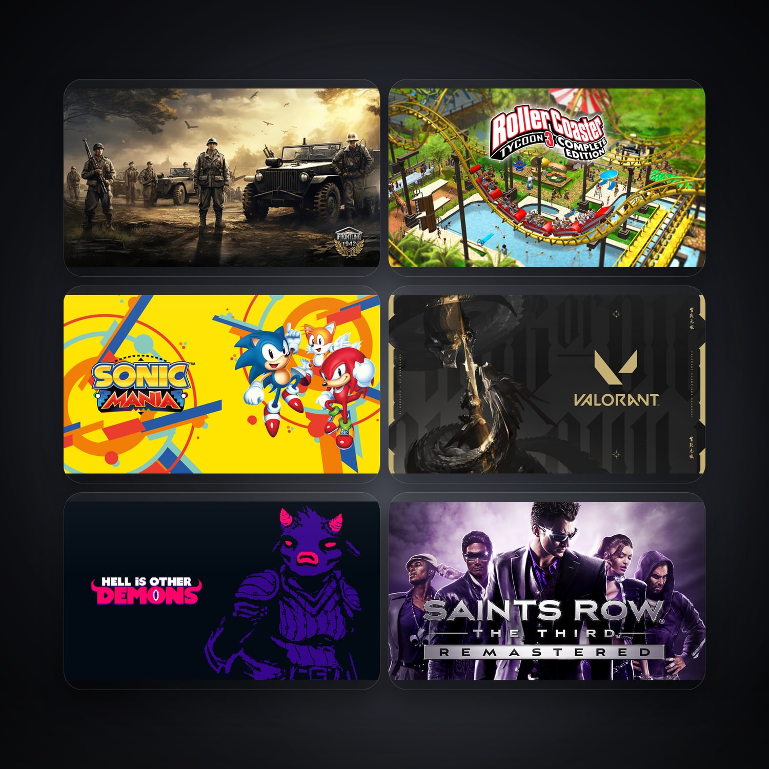 Epic WW2 Frontline 1942 + RollerCoaster Tycoon 3: Complete Edition — PH — 40 games — HabibiAccounts