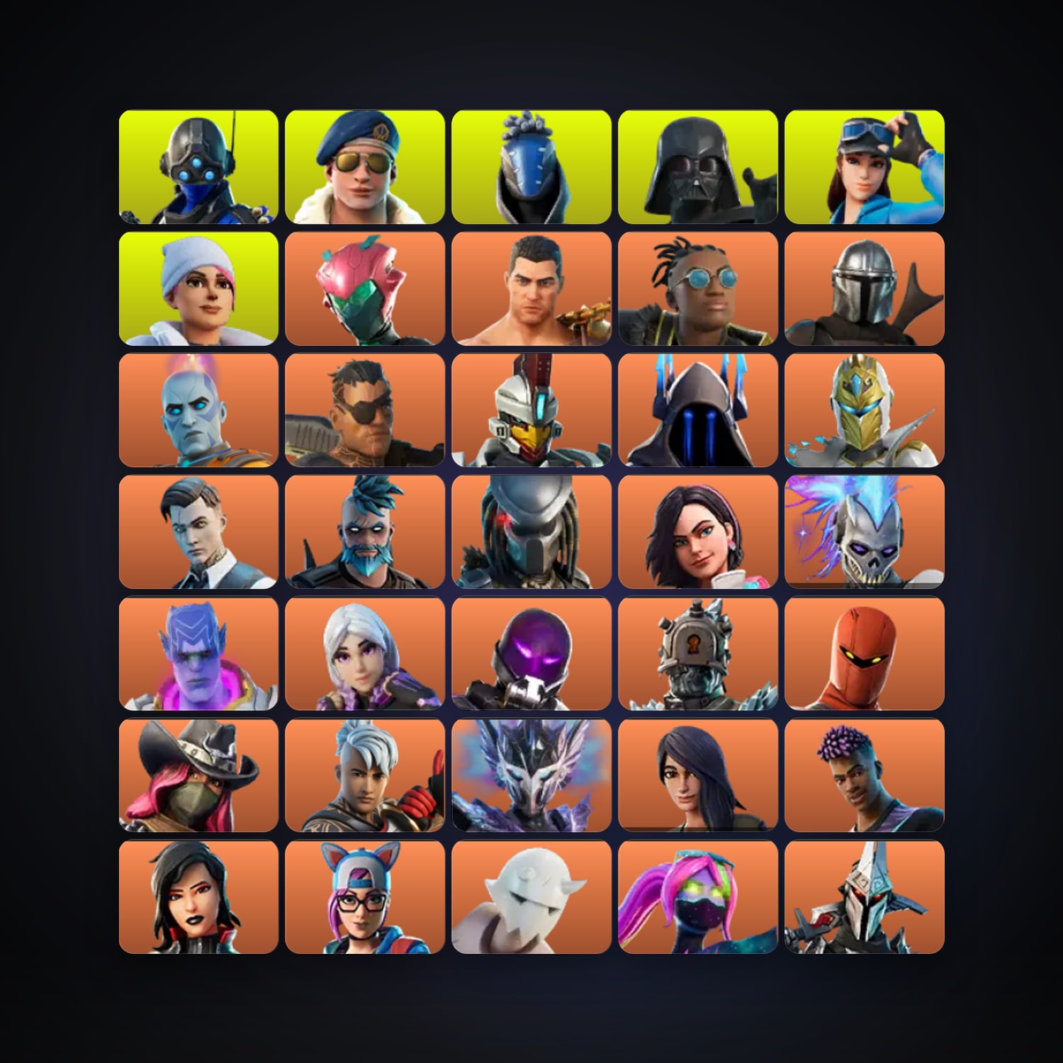 هالحساب فورتنايت Singularity وMenace، اللوكر مليان 273 سكن، 2.3K فيبوكس، لفل 4369، 802 فوز — HabibiAccounts