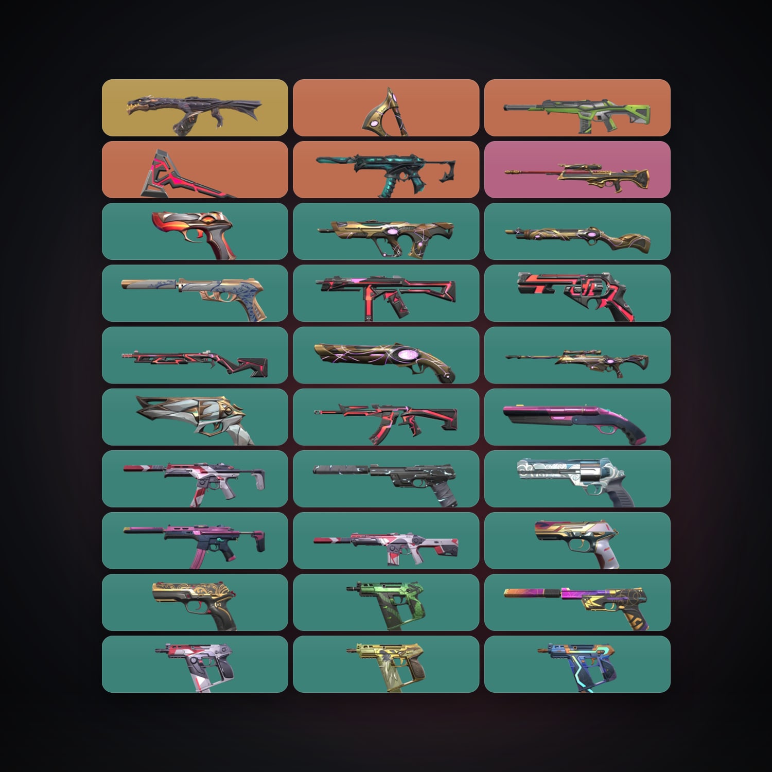 AP Gold 3 locker — 2 knives, 43 skins, lvl 258 — HabibiAccounts