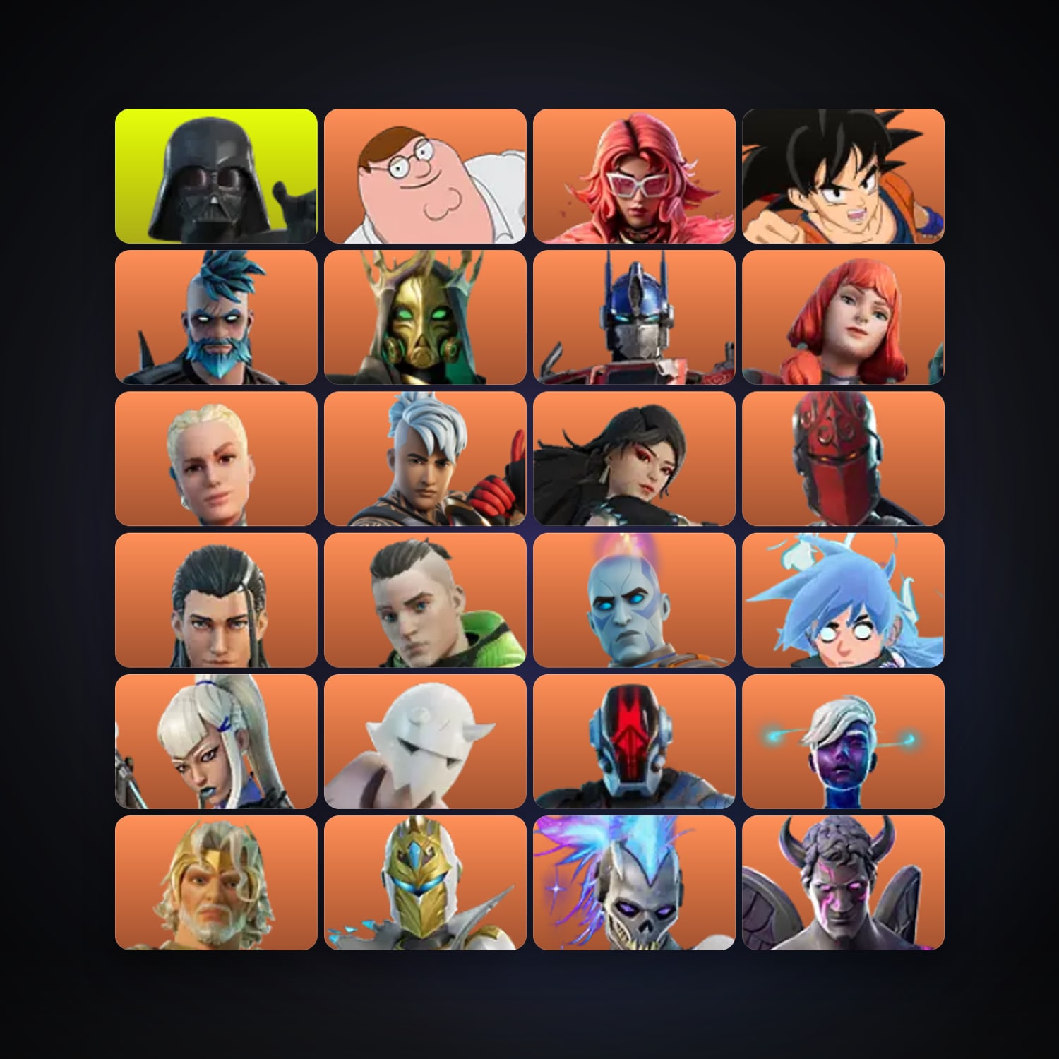 Peter Griffin — Valeria — 196 skins — 50 V-Bucks — lvl 3412 — HabibiAccounts