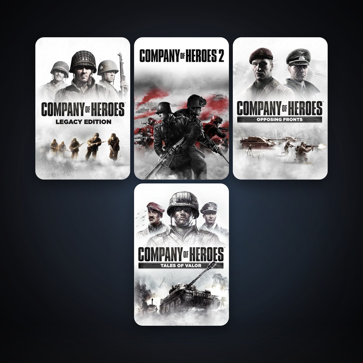 Company of Heroes + Company of Heroes: Opposing Fronts, 13 games, clean — HabibiAccounts