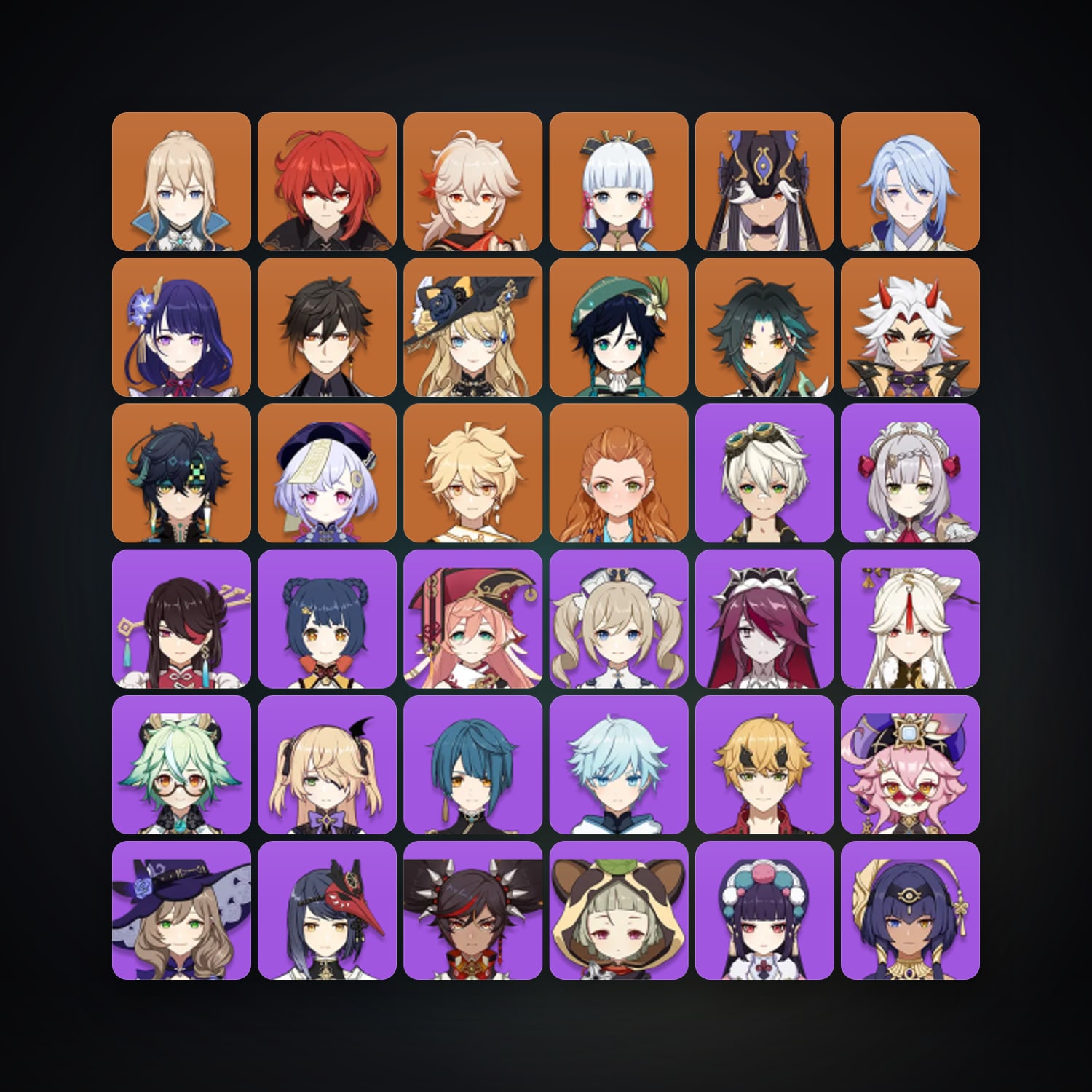 Genshin Impact | AR 56 | 55 Chars | 14× 5★ — Genshin / miHoYo Account — HabibiAccounts