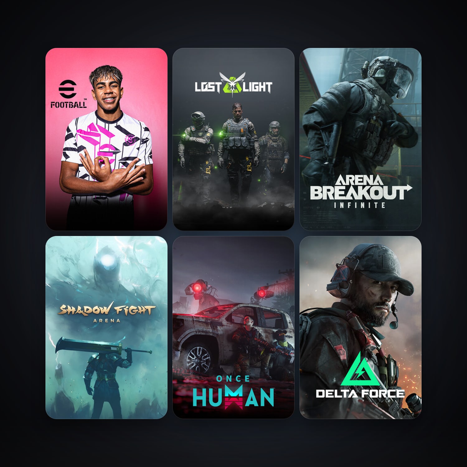 Shadow Fight Arena + eFootball 2024, 175 games, clean — HabibiAccounts