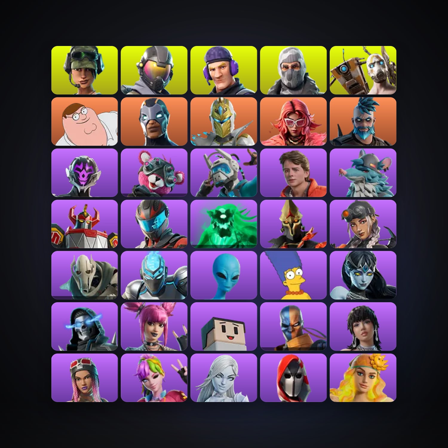 Fortnite locker — 131 skins — 3.4K V-Bucks — lvl 902 — HabibiAccounts