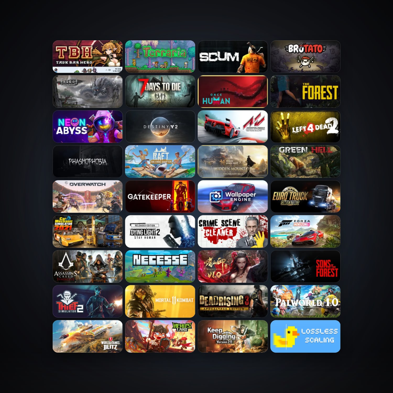 Terraria + 7 Days to Die, 157 games, clean — HabibiAccounts