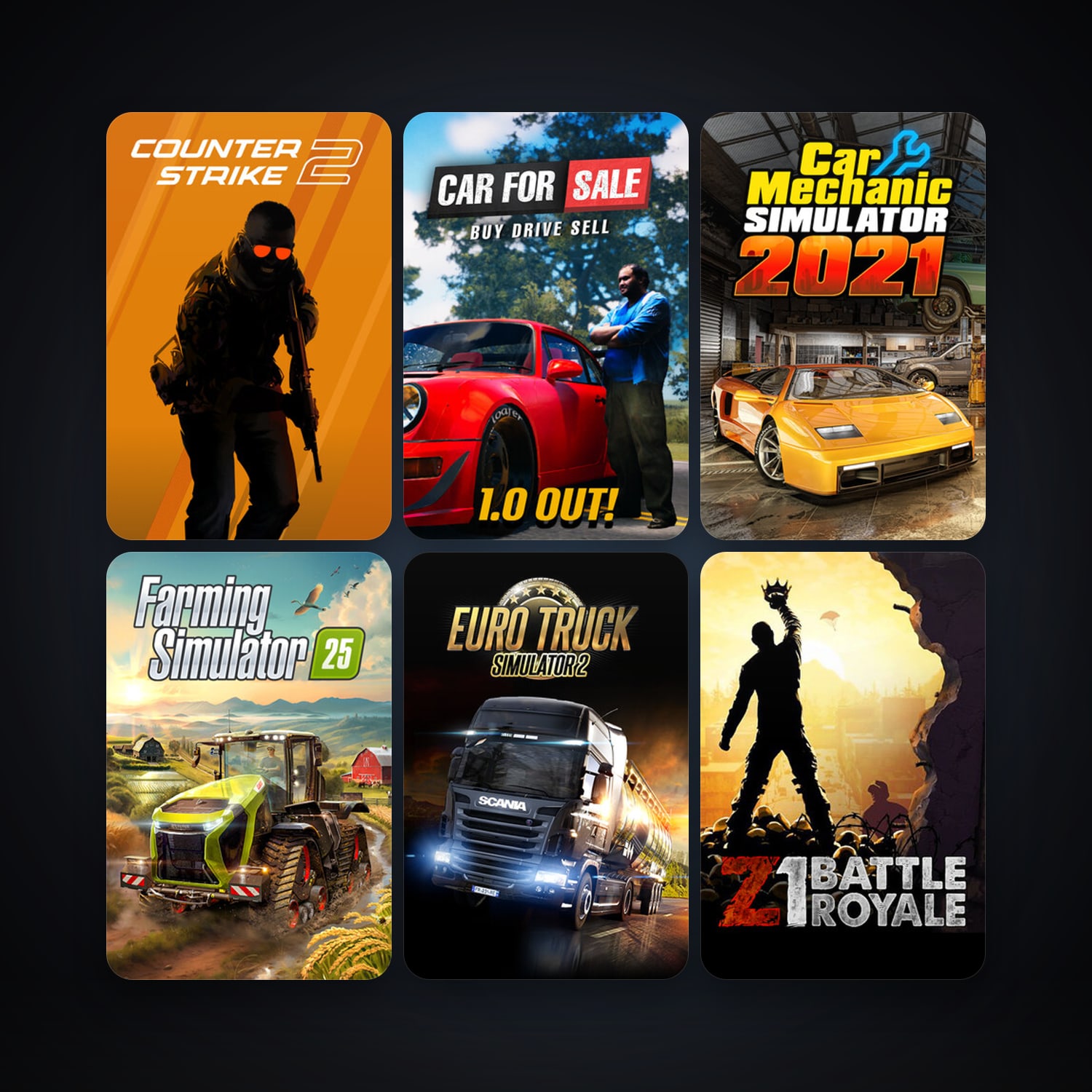 هالحساب ستيم فلين، CS2 Prime وEuro Truck Simulator 2، 54 لعبة، لفل 14، صامد واضح — HabibiAccounts
