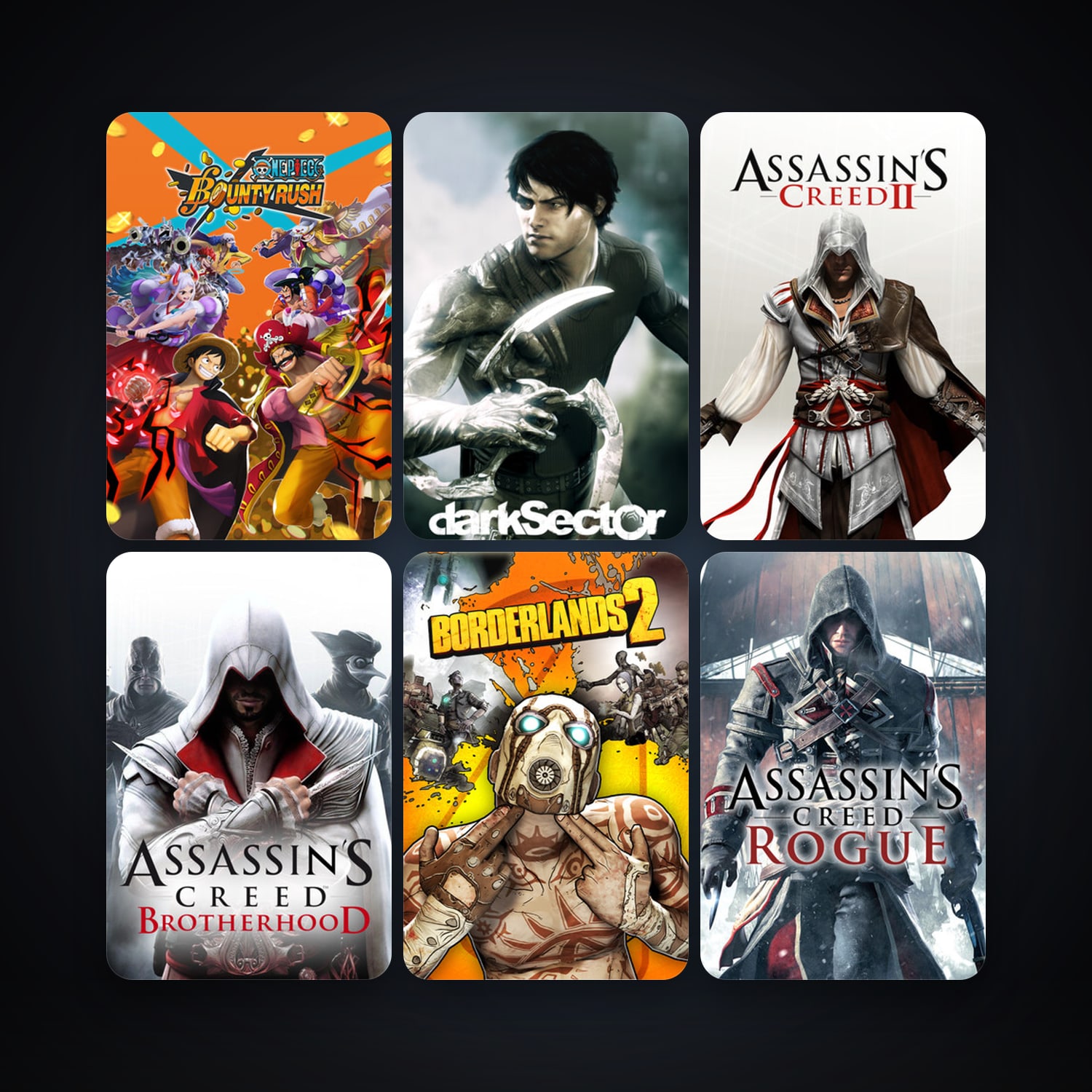 Dark Sector + Assassin's Creed 2 Deluxe Edition, 13 games, clean — HabibiAccounts