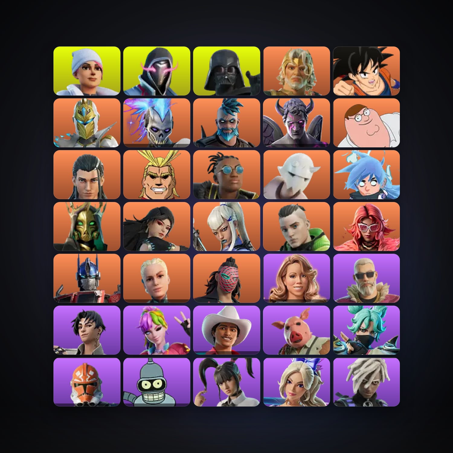 Fortnite locker — 342 skins — 100 V-Bucks — lvl 4038 — HabibiAccounts