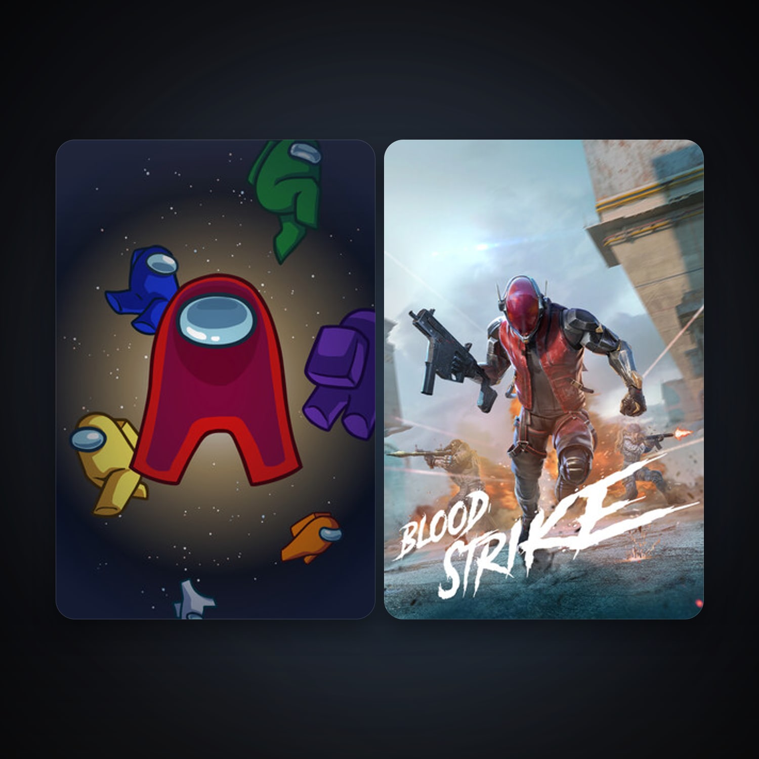 Among Us + Blood Strike, 2 games, clean — HabibiAccounts