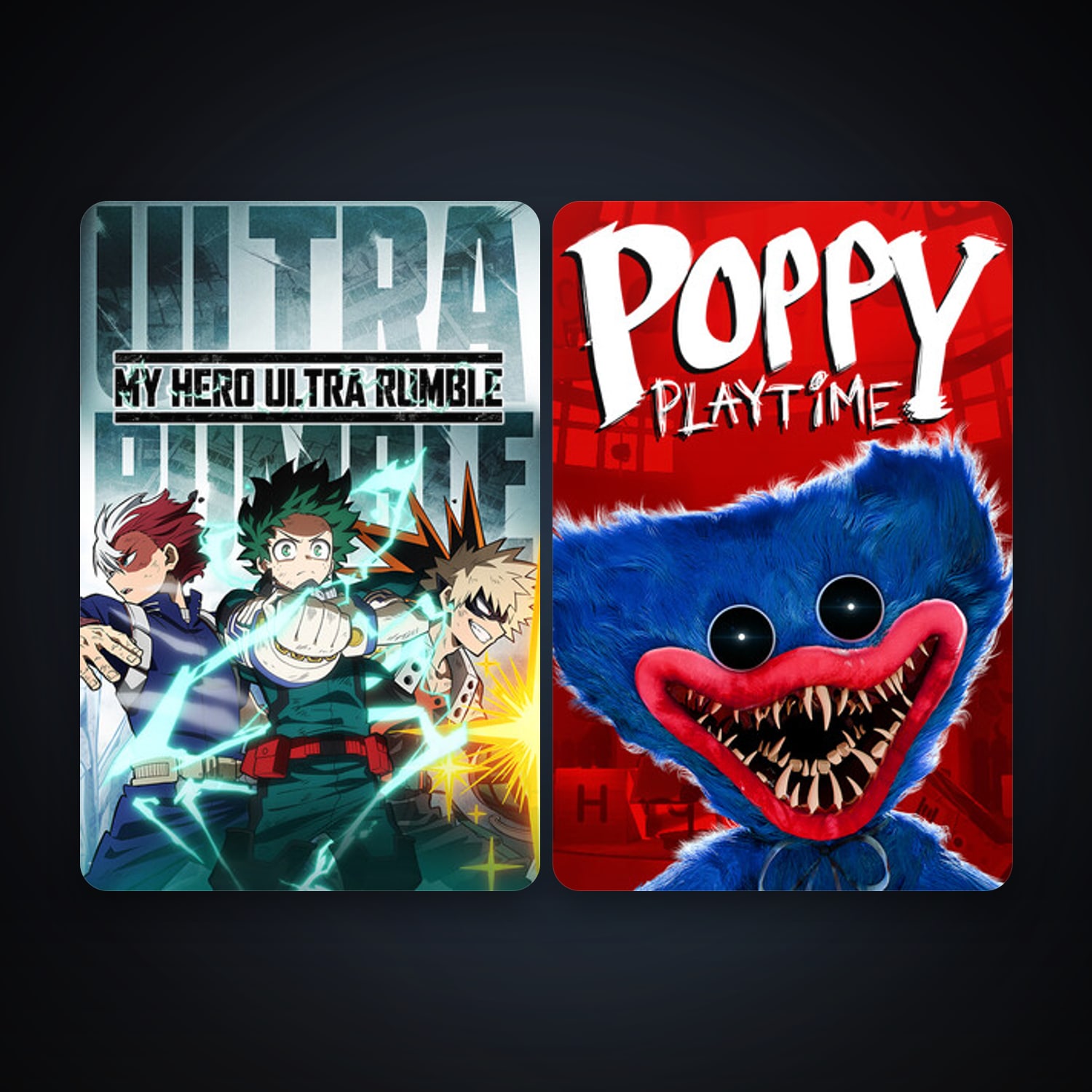 MY HERO ULTRA RUMBLE + Poppy Playtime, 2 games, clean — HabibiAccounts