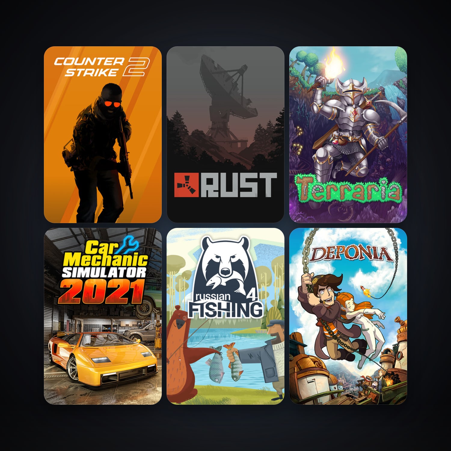 CS2 Prime + Terraria, 8 games, clean — HabibiAccounts