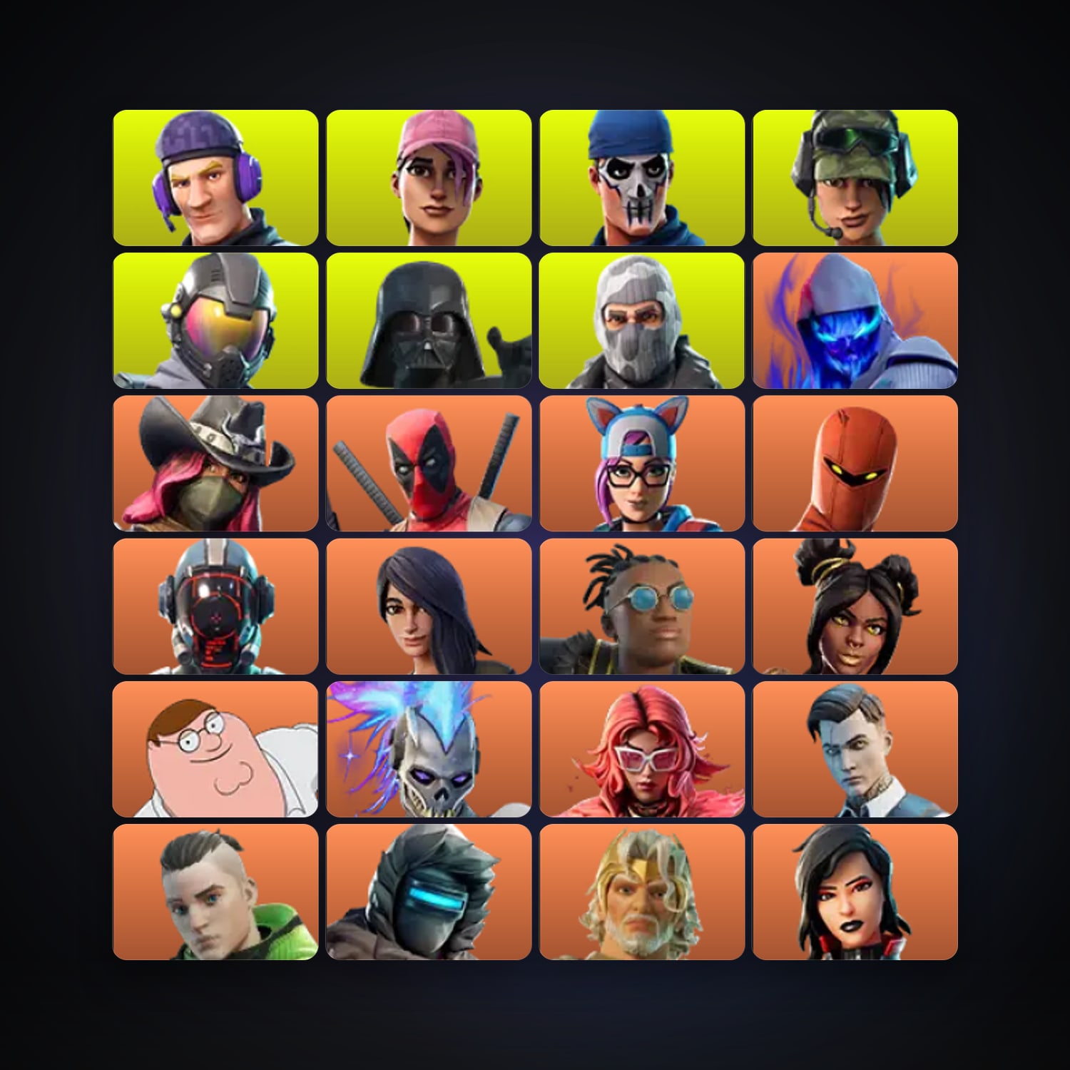 هالحساب فورتنايت Fusion وCalamity، اللوكر مليان 245 سكن، 5.8K فيبوكس، لفل 3022، 496 فوز — HabibiAccounts