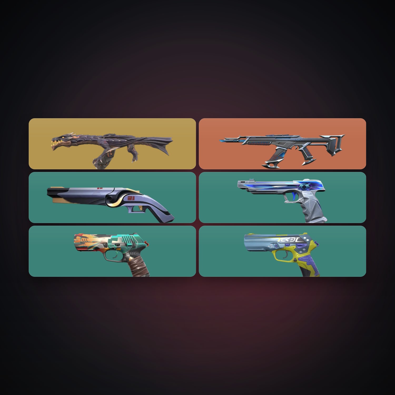 EU Gold 2 locker — 6 skins, lvl 86 — HabibiAccounts
