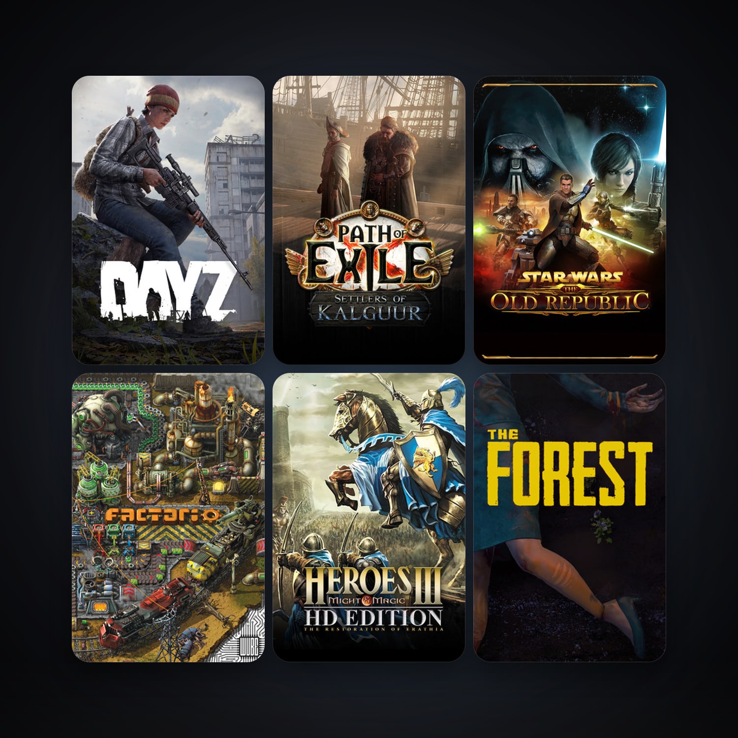 DayZ + Path of Exile, 75 games, Steam 12, clean — HabibiAccounts