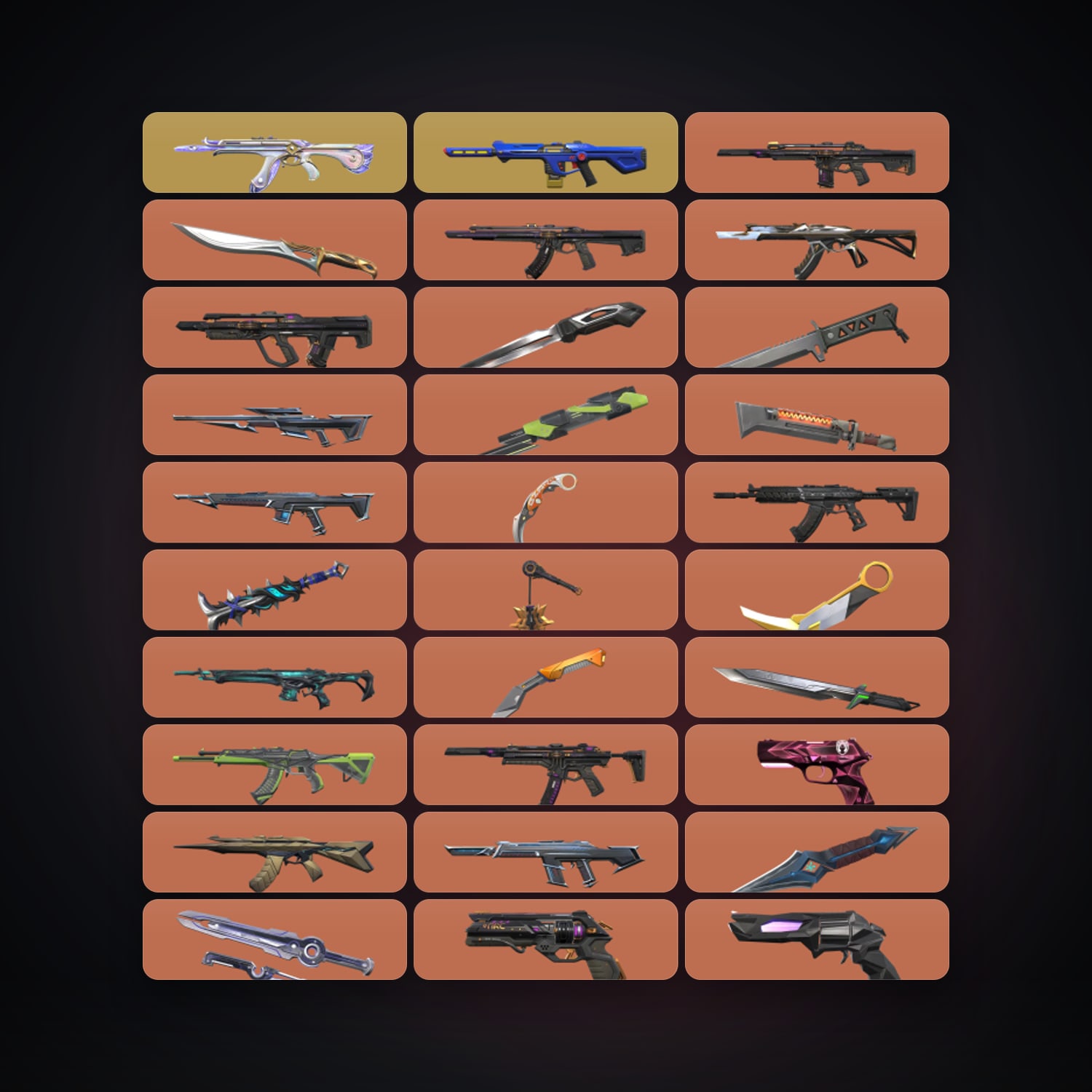 AP Immortal 1 locker — 18 knives, 223 skins, lvl 490 · 260170660 — HabibiAccounts