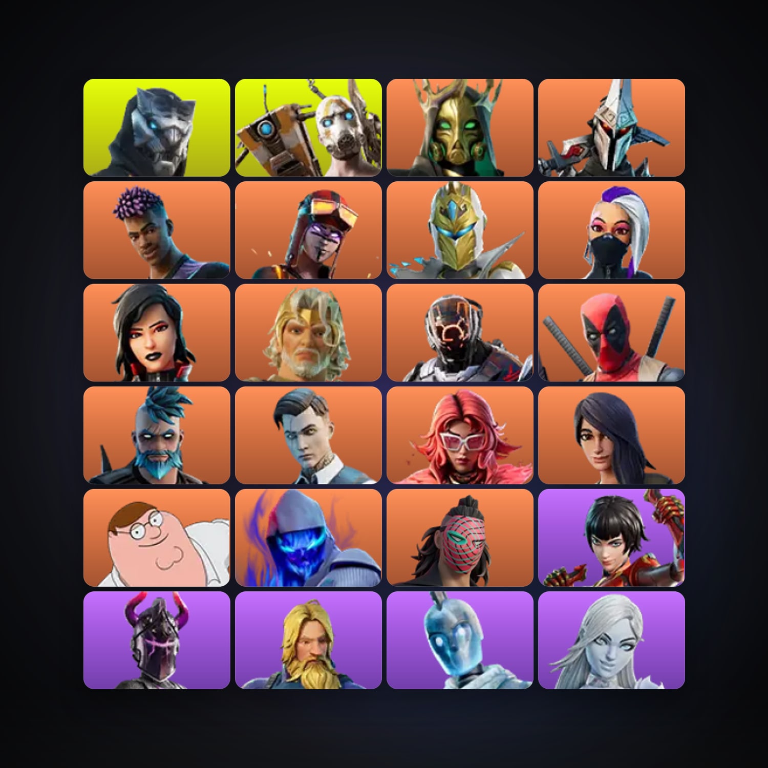 Fortnite locker — 181 skins — 600 V-Bucks — lvl 3119 — HabibiAccounts
