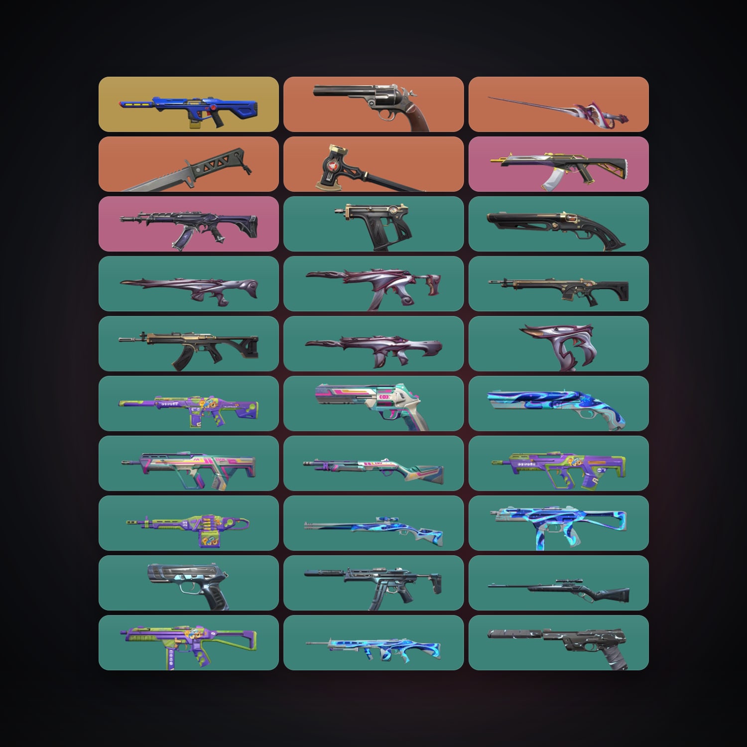 EU Plat 1 locker — 3 knives, 32 skins, lvl 117 — HabibiAccounts
