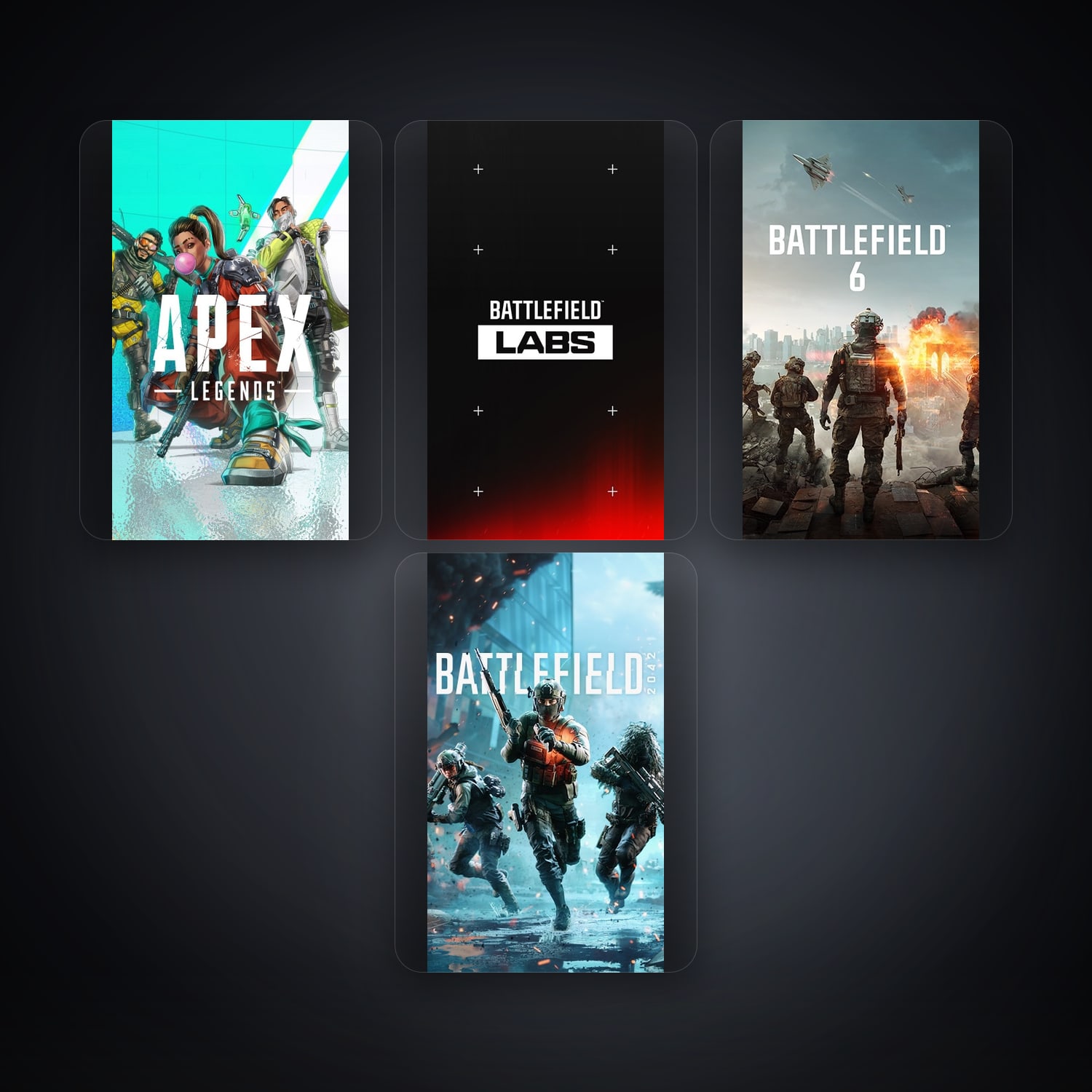 EA Apex Legends + Battlefield 4 — FR — 8 games — HabibiAccounts