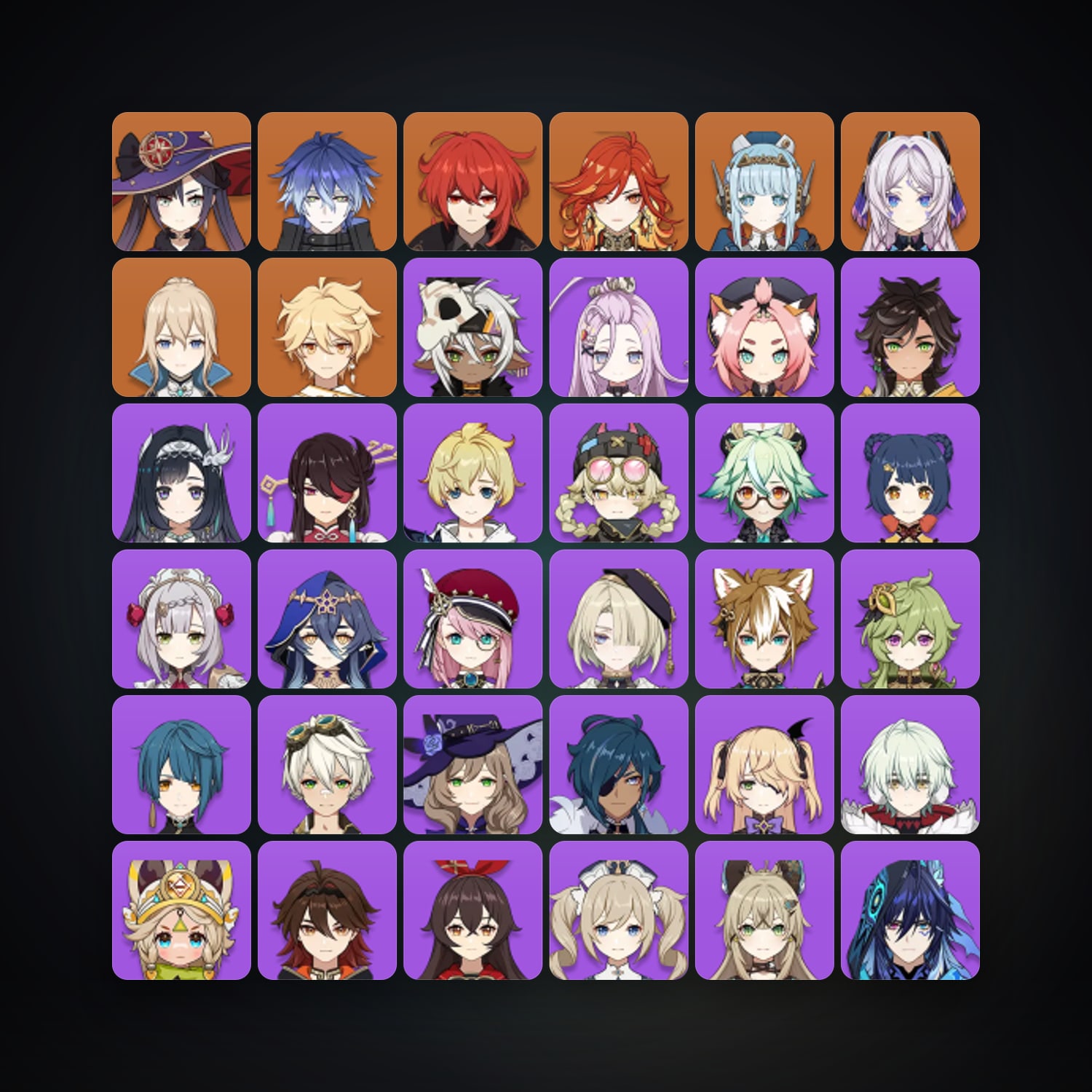 جينشن إمباكت | AR 57 | 39 شخصية | 7× 5★ — HabibiAccounts