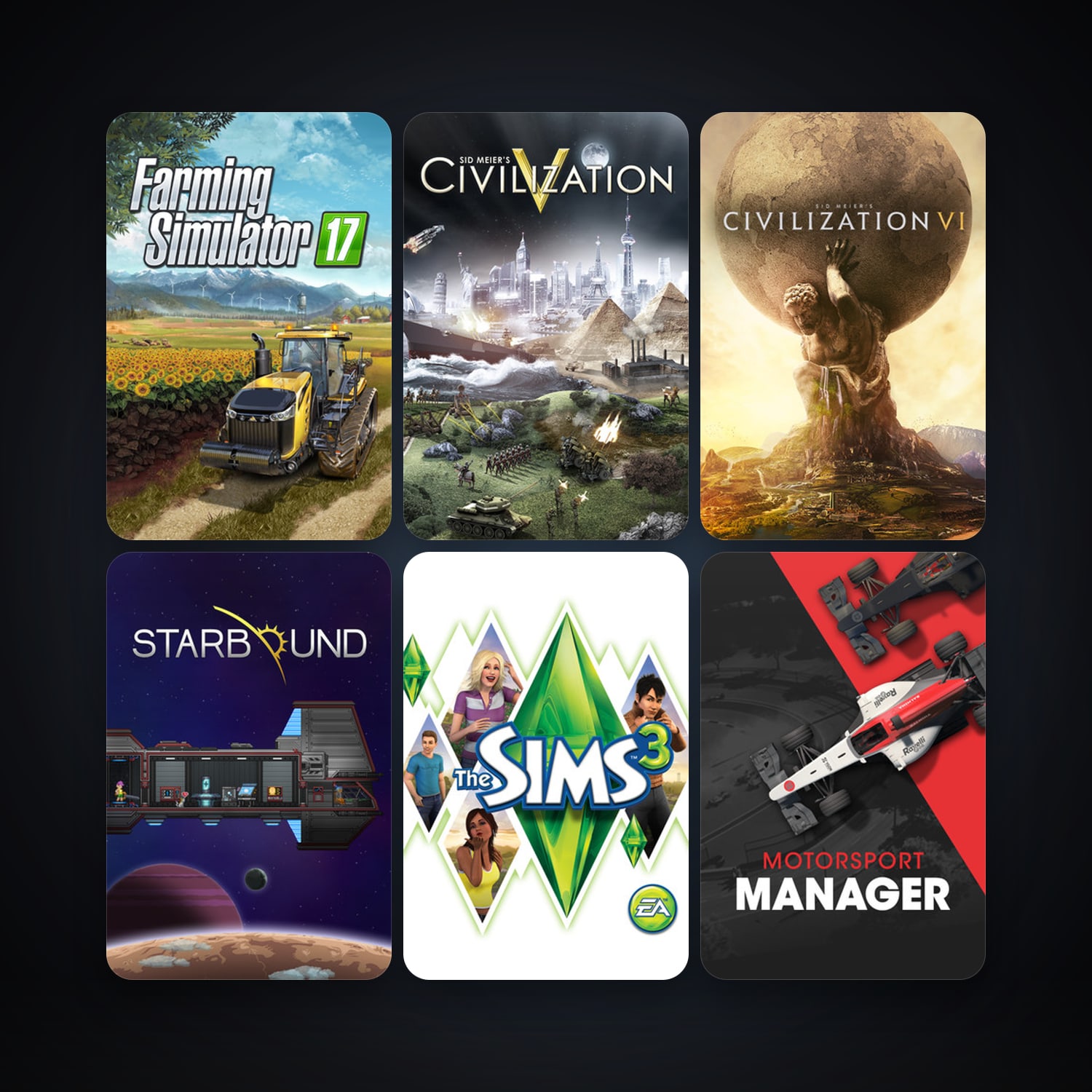 Sid Meier's Civilization V + Grand Theft Auto: Vice City, 23 games, clean — HabibiAccounts
