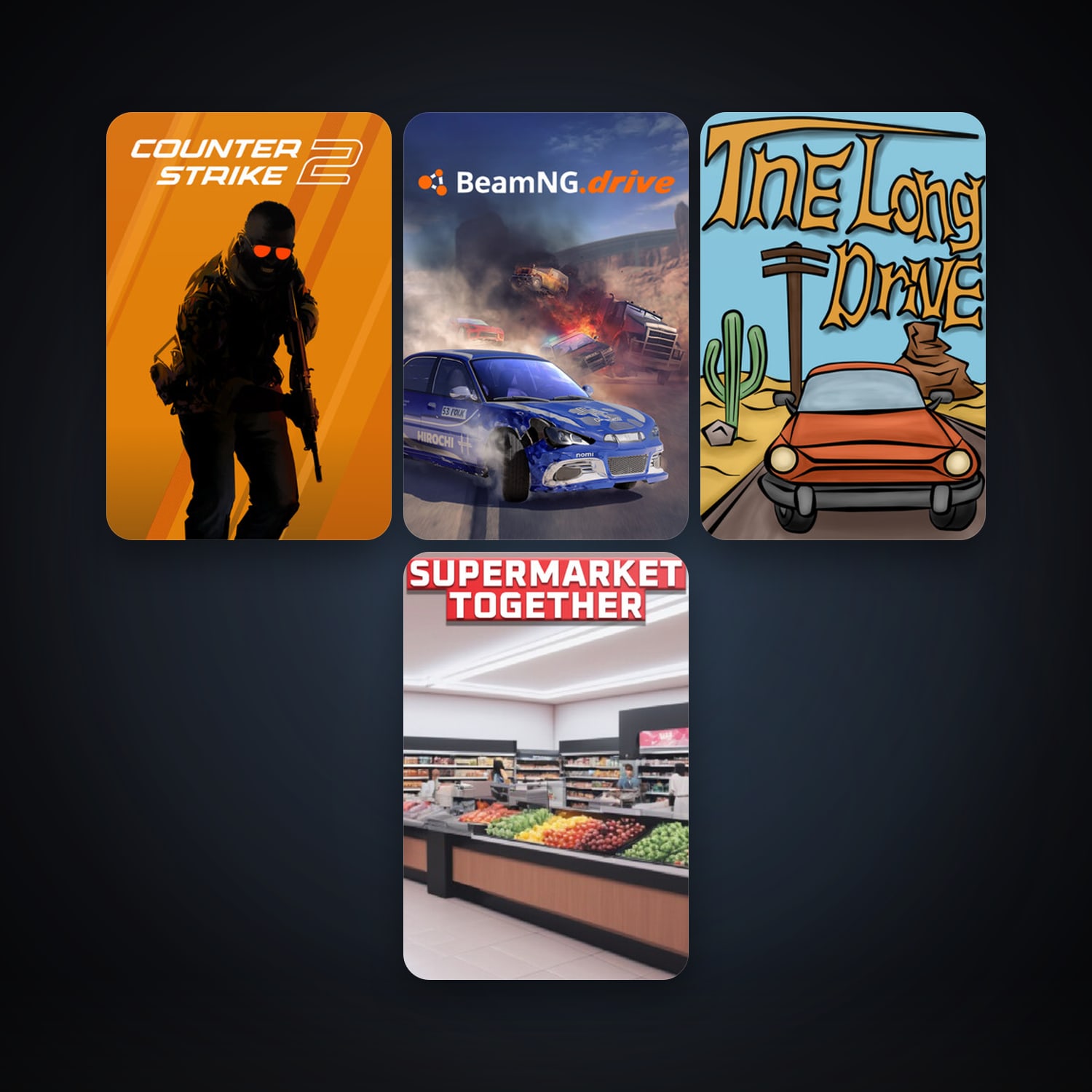 CS2 Prime + BeamNG.drive, 26 games, clean — HabibiAccounts