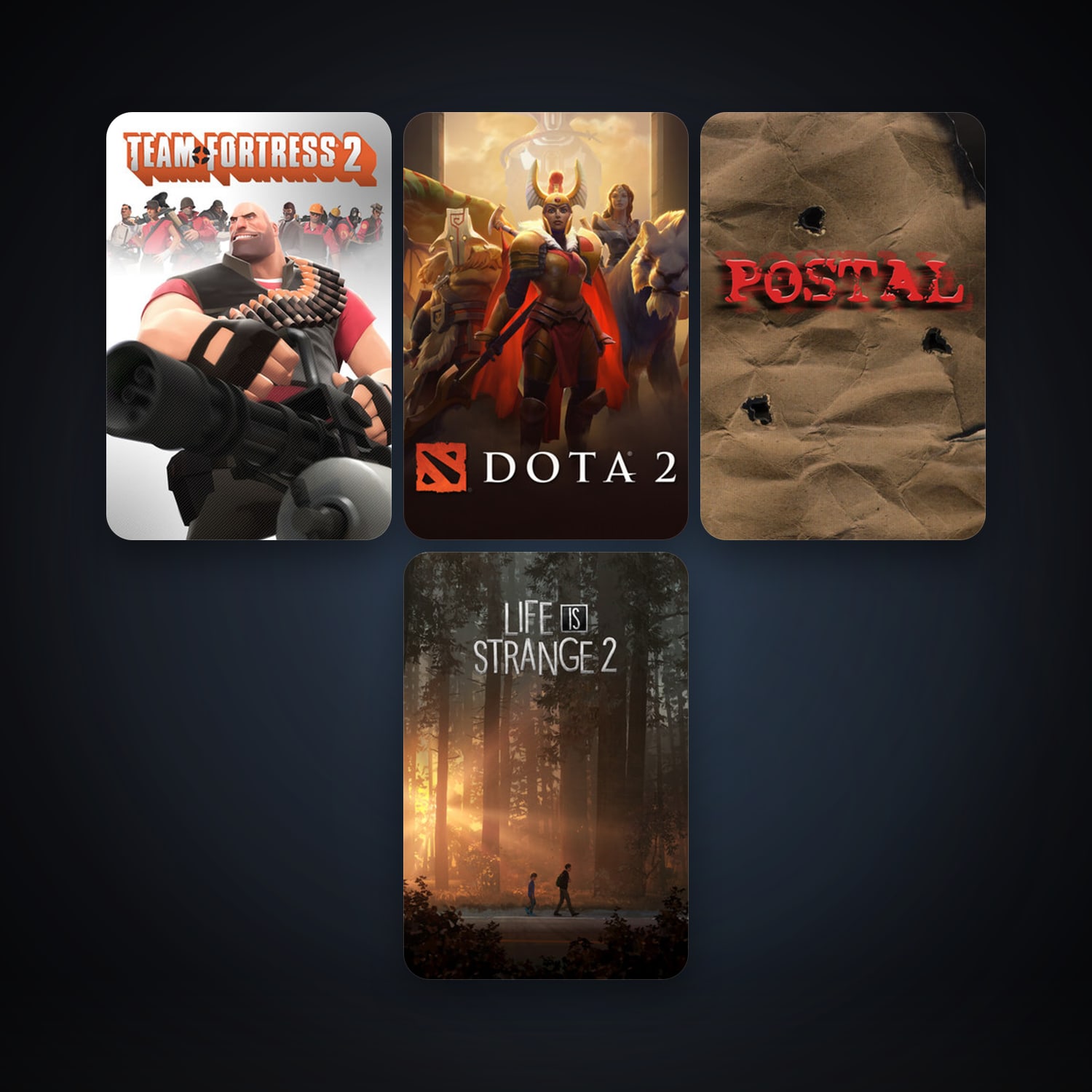 Team Fortress 2 + Dota 2, 22 games, Steam 11, clean — HabibiAccounts